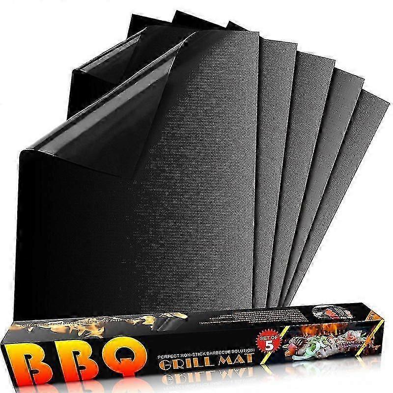 Grillmatta, non-stick bbq sheets, förpackning med 5