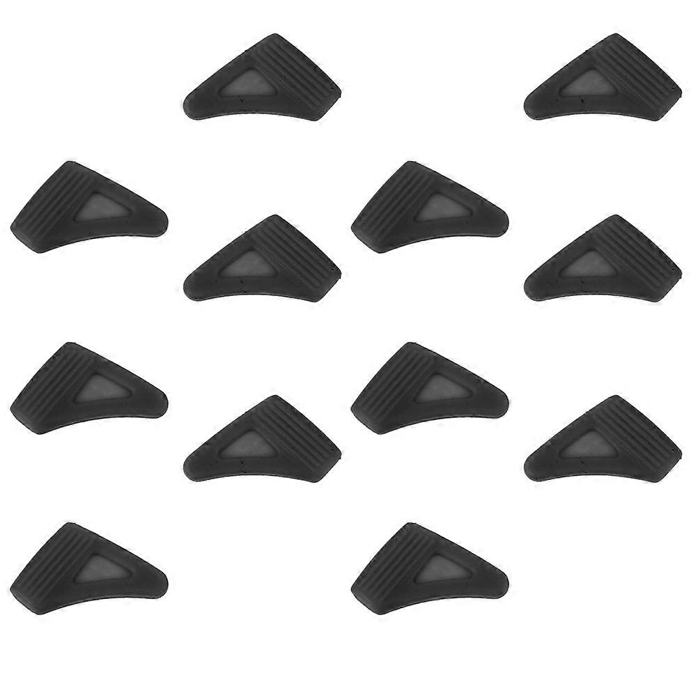 12pcs Silicone Ear Grips for Glasses Non-Slip Holder Black Pieces