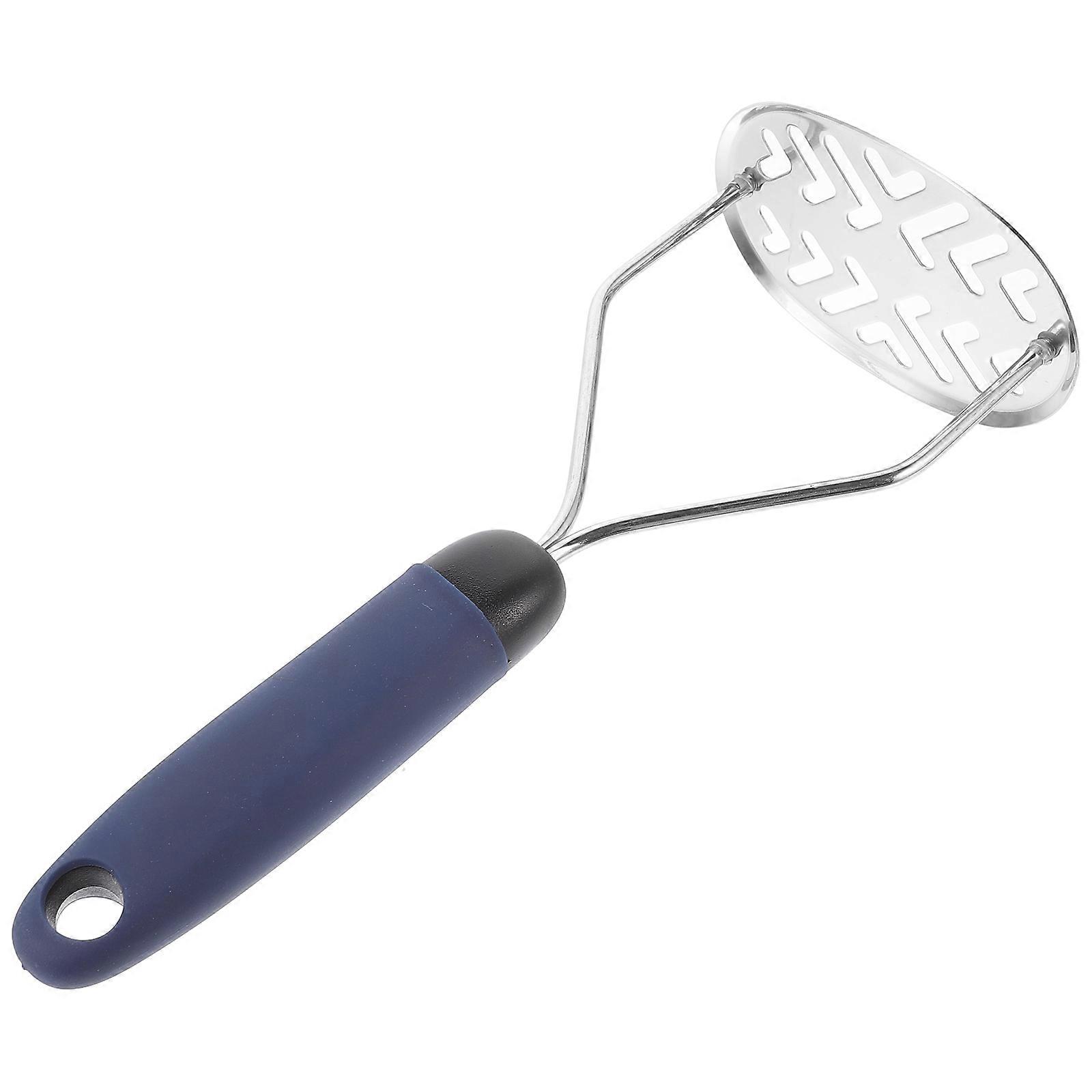 Stainless Potato Masher 1Pack Perfect For Mashing Vegetables At Home With Comfortable Grip And Construction In Blue