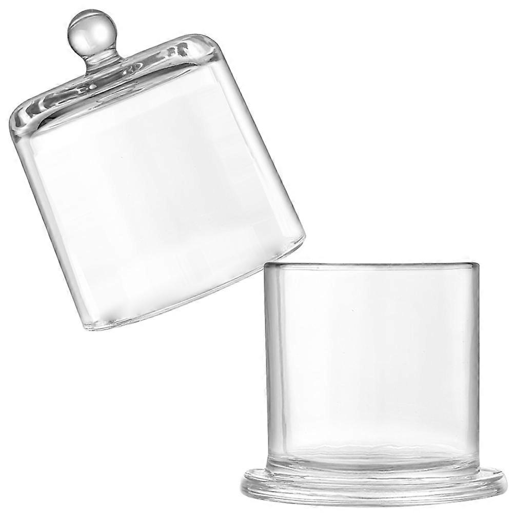 Round Butter Dish With Lid: 210ml Transparent Small Butter Dish - Crystal Glass Butter Keeper With Dome Lid And Handle - Mini Butter Container For