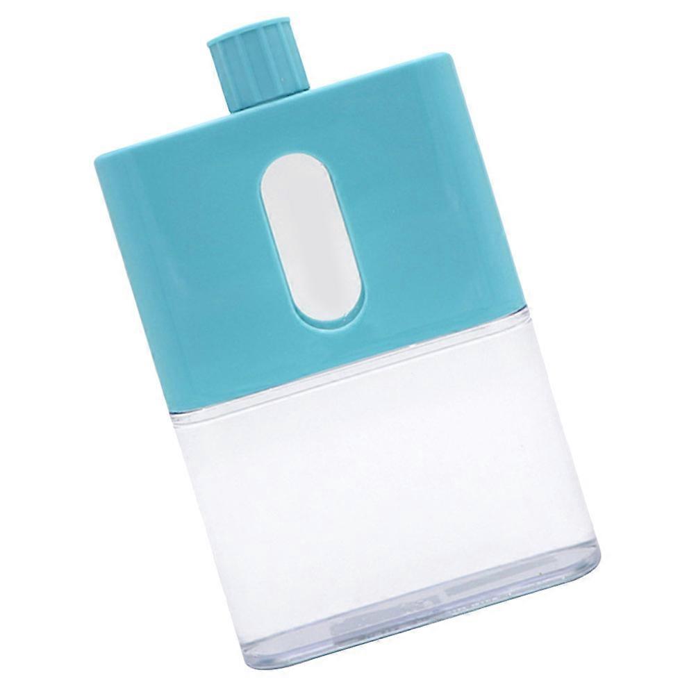 Aesthetic Water Bottle Creative Flat Water Bottle Home Use Portable AS Polypropylene Material Large Capacity 530ml 1Pack