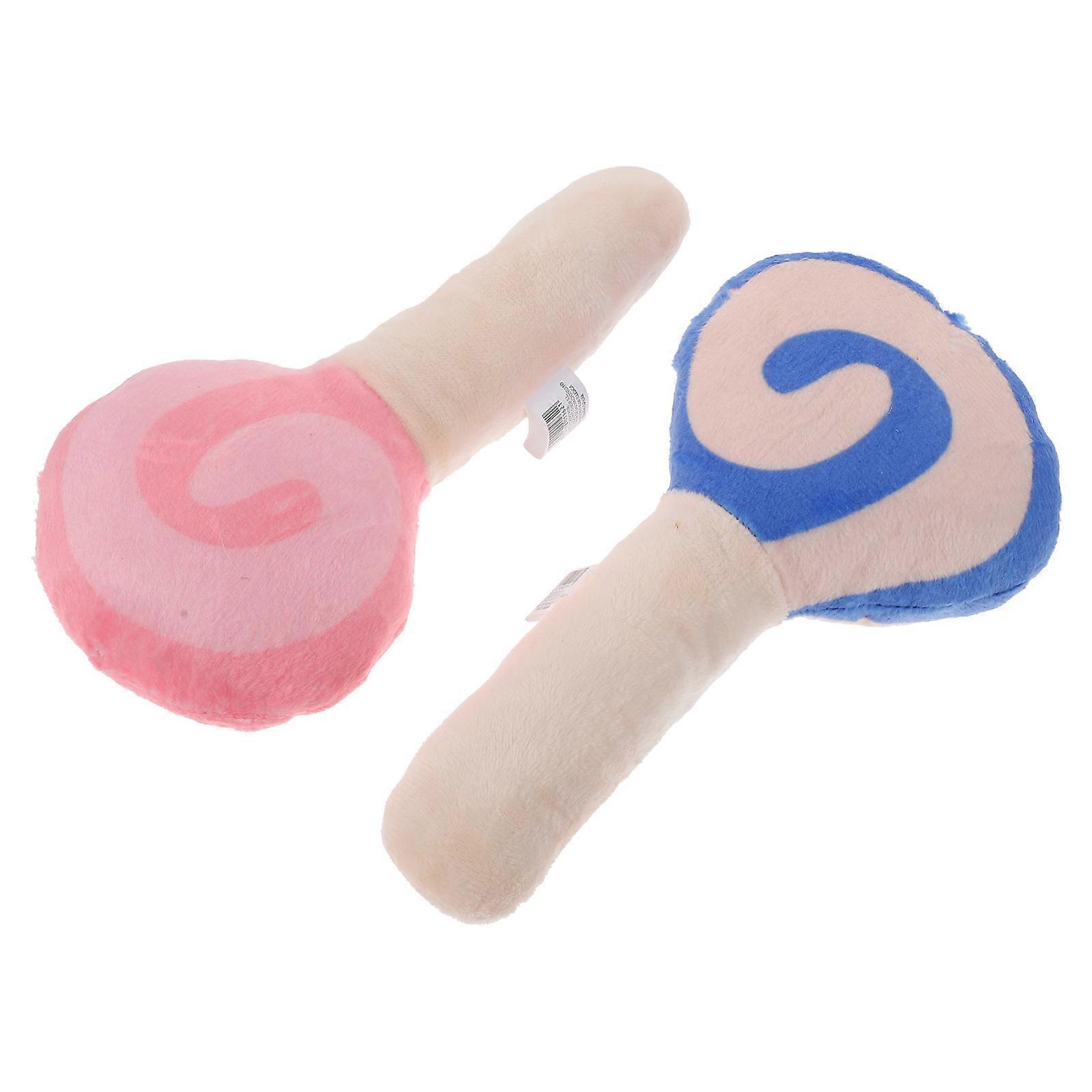 Dog Toys Squeaky Lollipop-Shape Dog Chewing Toys Practical Dog Chew Toys 18.5X10X3.5cm 2Pcs