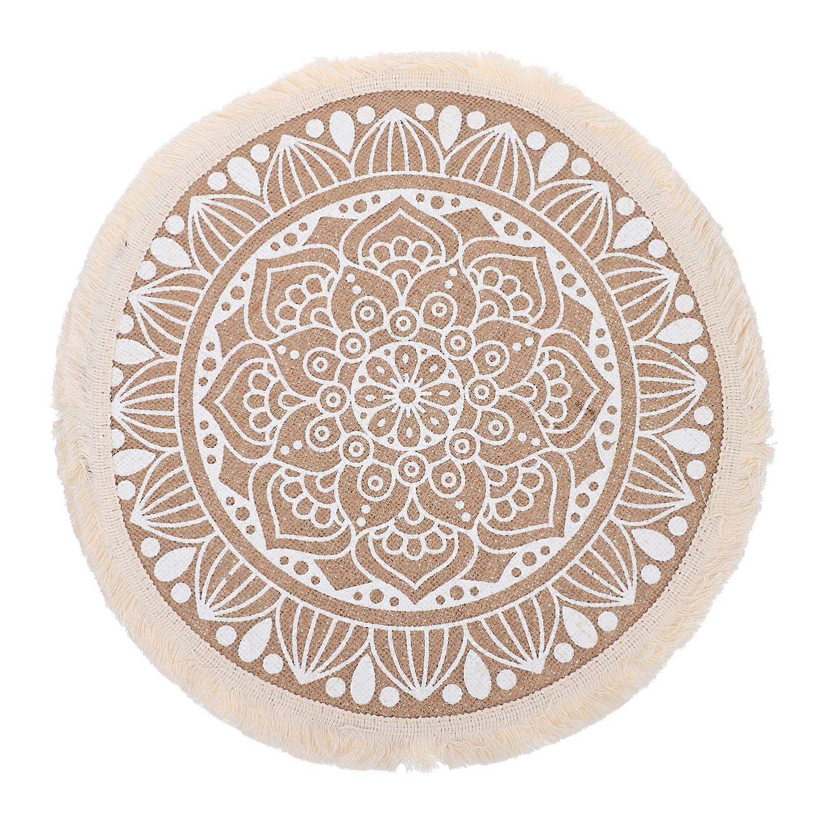 Handmade Cotton and Linen Table Sets with Fringe, Heat-Resistant Placemats for Elegant Dinner Parties and Special Occasions