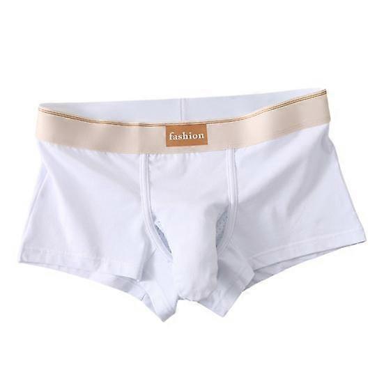 Men Boxer Briefs Elephant Nose Separate Design Shorts Underwear Patchwork Color Moisture-Wicking Non-restrictive Men Underwear