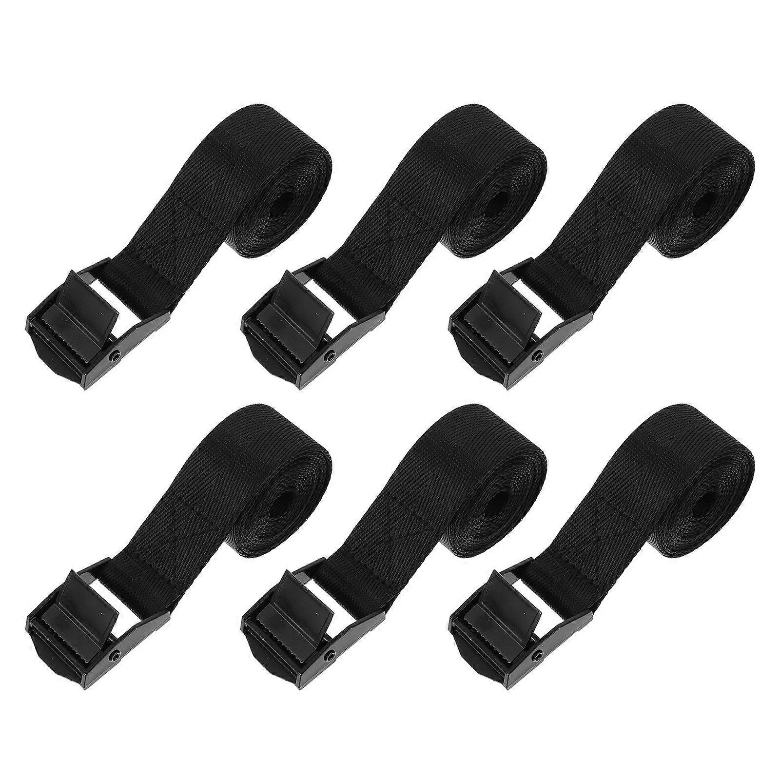 Luggage Buckle Strap Tie-Down Straps Securing Cargo Self-Driving Trips 6Pcs