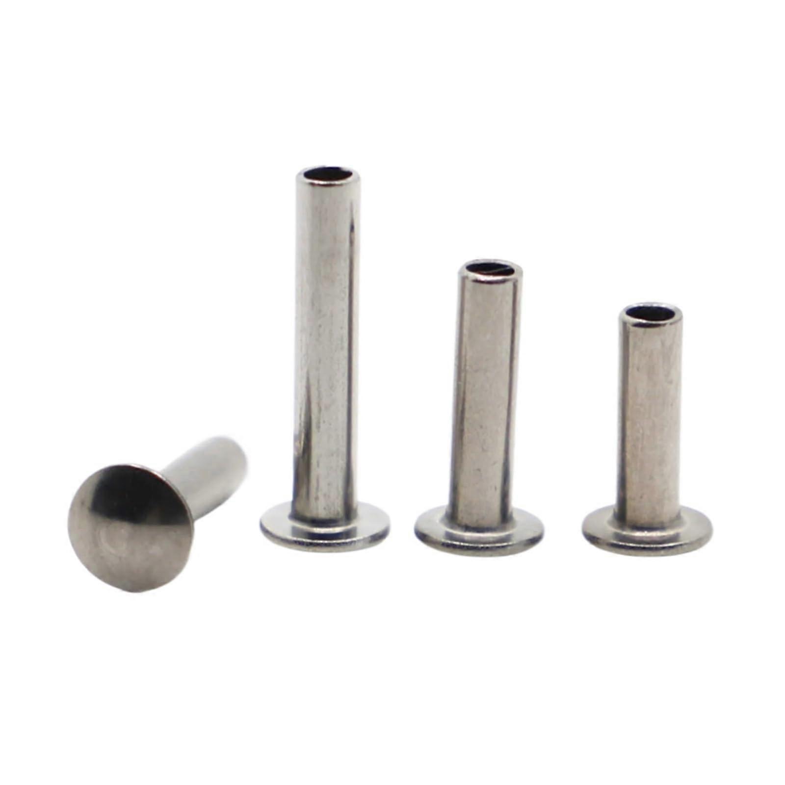 Metric 304 Stainless Steel Half Hollow Rivets – Oval Head, Sizes M2 To M4 (GB873)