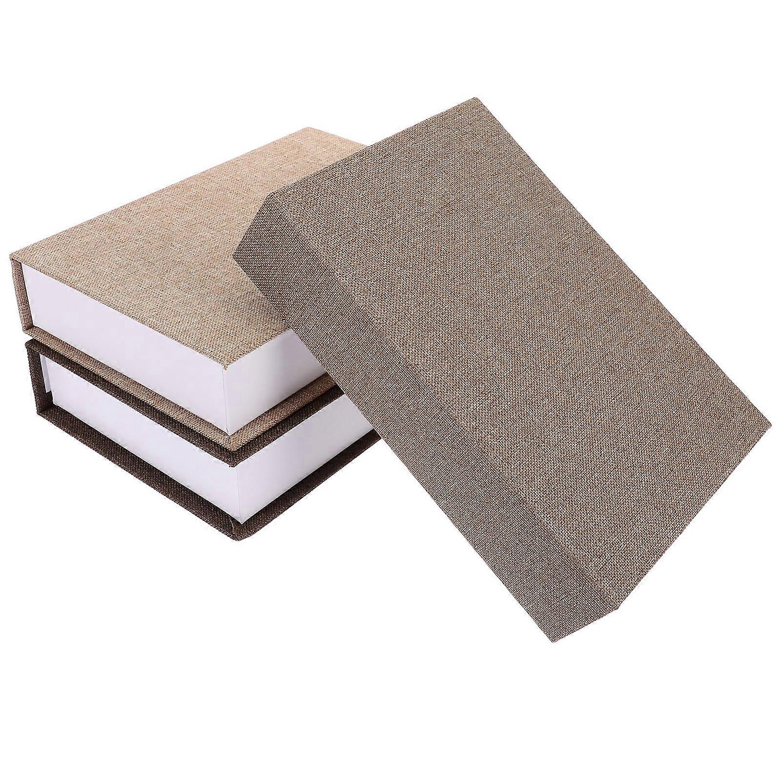 3pcs Faux Book Storage Boxes, Book Shaped Trinket Organizers for Home Office Decor, Ideal for Bookshelves, Side Tables, and Indoor Spaces