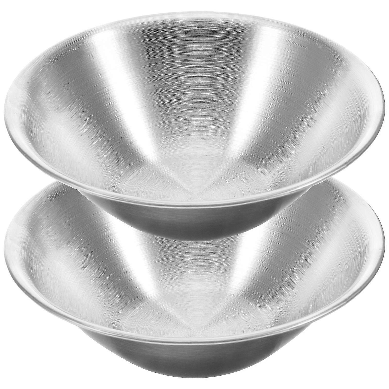 Stainless Steel Salad Bowl Set Reusable Multi Use Noodle Bowls for Daily, Outdoor, and Camping Use Durable, Stylish Design for Food Storage and