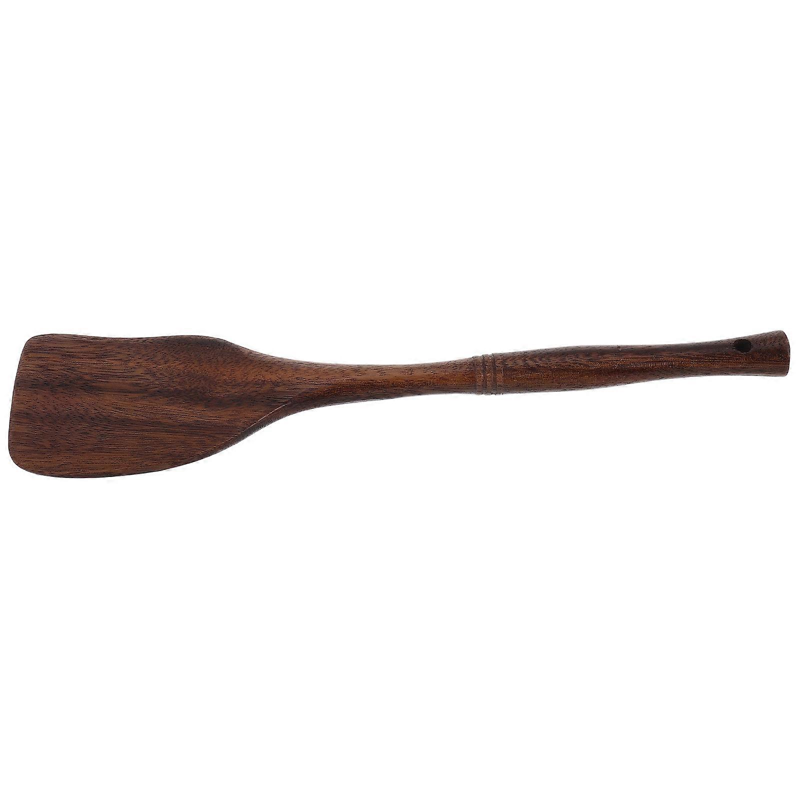Wooden Cooking Utensils with Long Handle for Kitchen Brown Color High Temperature Resistant 12.5 inches