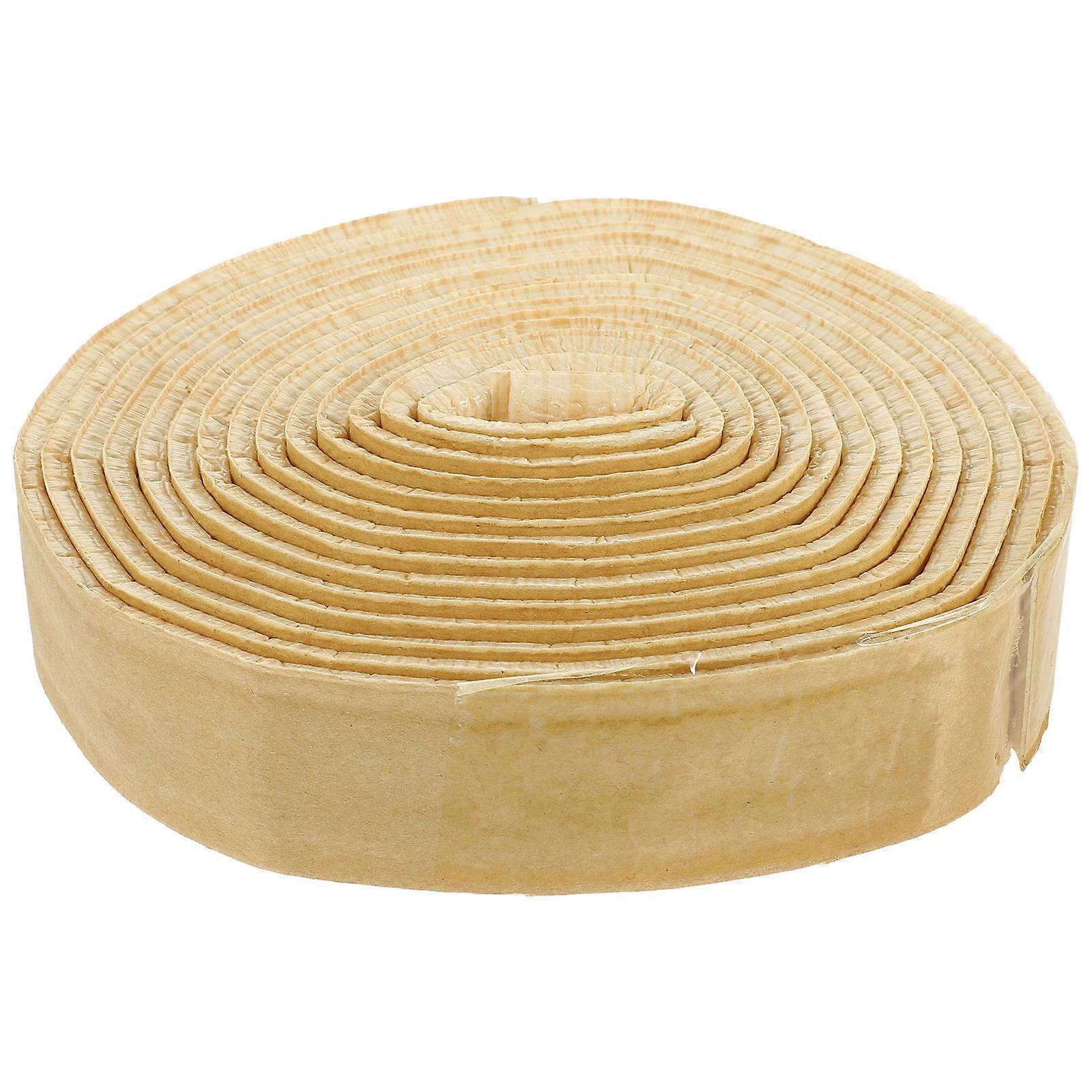 Beige SelfAdhesive 3D Foam Molding Trim for Wall Decoration and Corner Protection, 2 Rolls