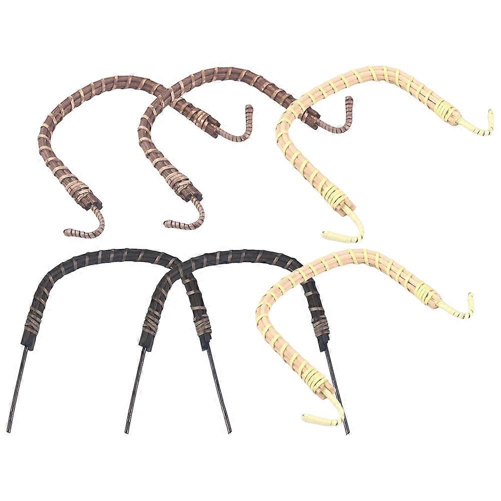 Replaceable Kettle Grips 6Pcs For Household Use Woven Handles Rectangular Shape Heat Resistant