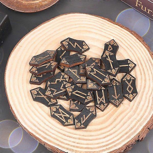 25 stk / sett tre runer stein runer stein for spådom naturlig en onesize