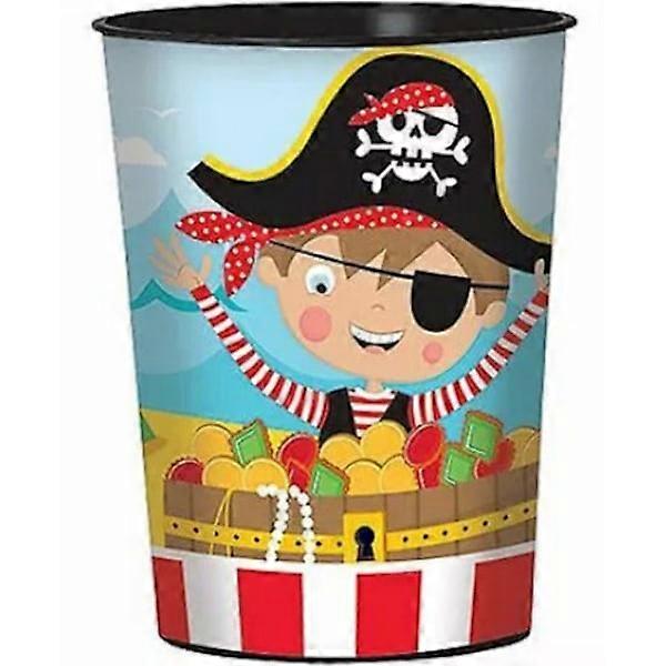 Gobelet jetable Amscan Pirate Taille unique Multicolore