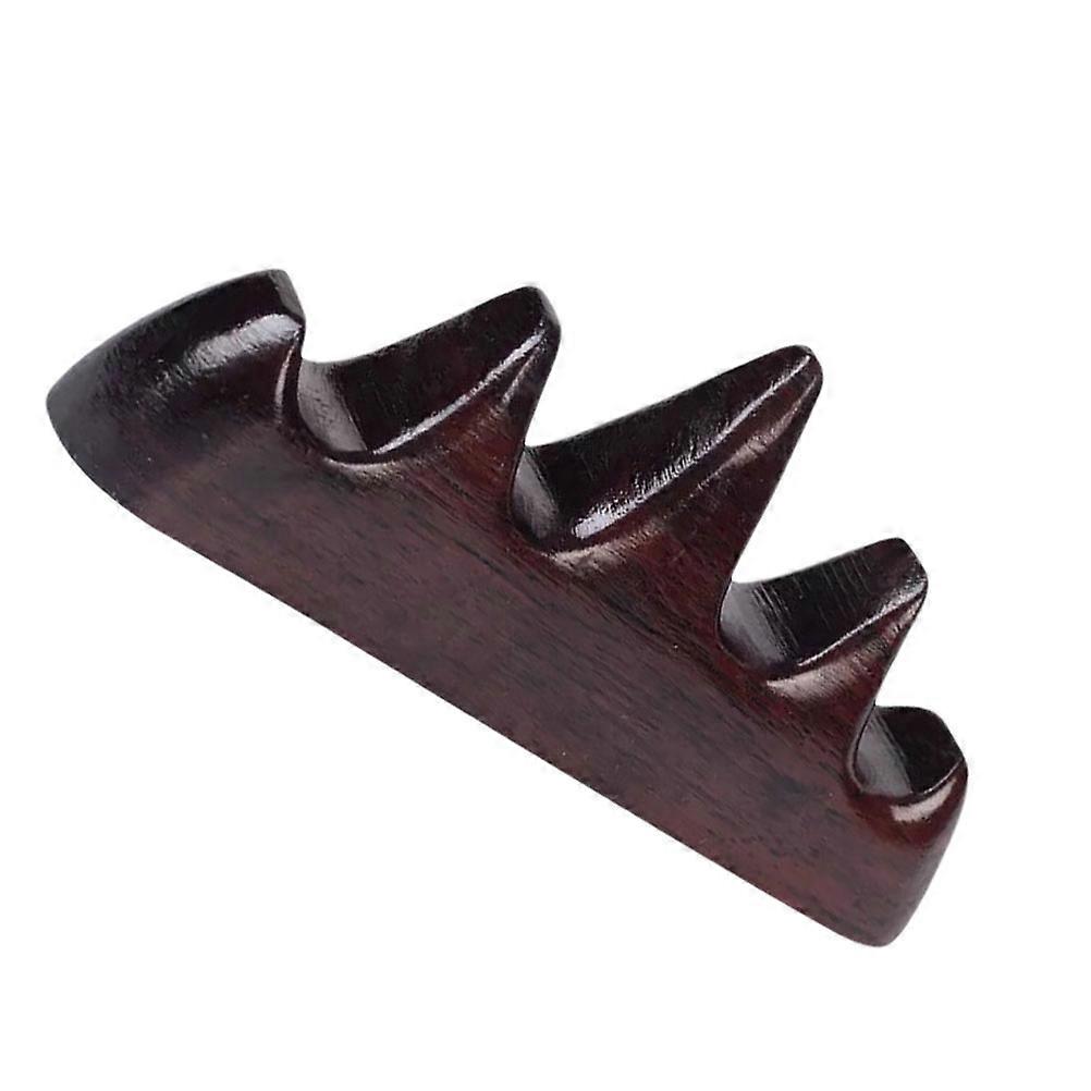 Wooden Calligraphy Brush Rack Ink Pen Holder Desktop Organizer Stand for Home Office Creative Multi Functional Design