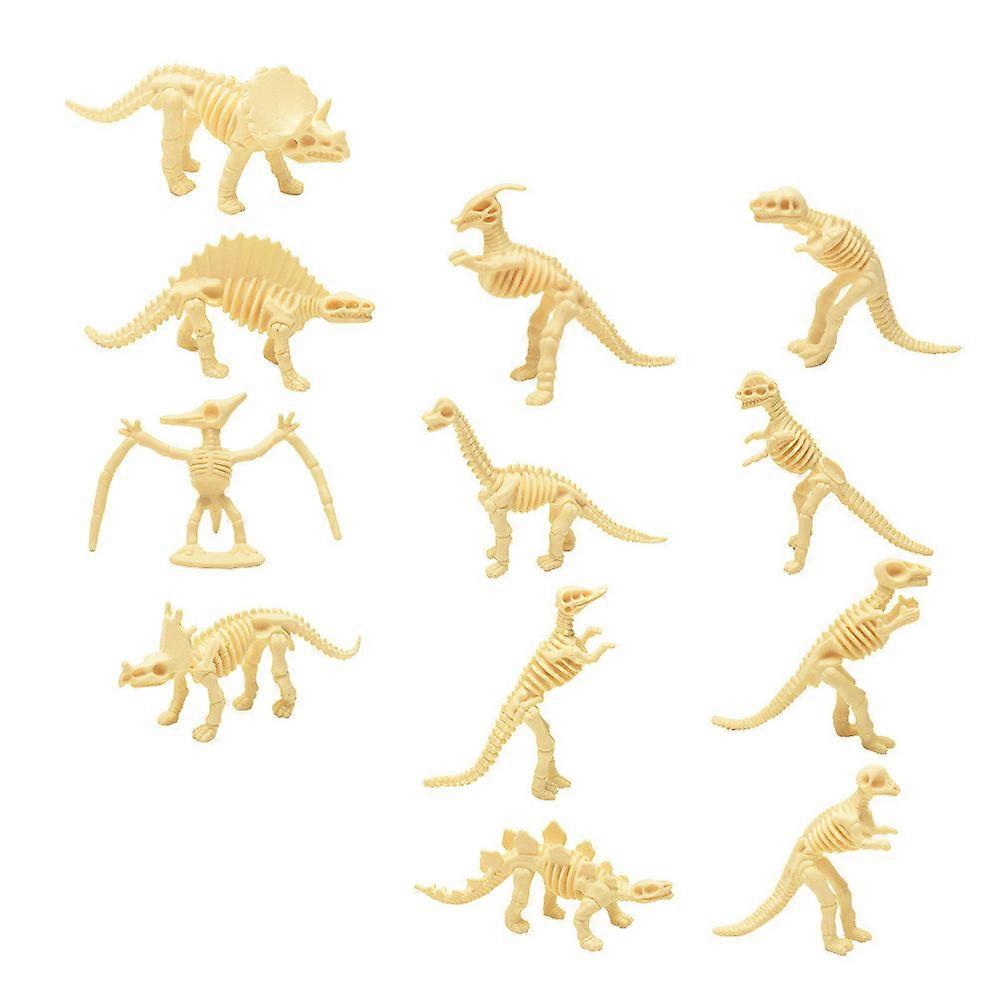 12pcs Dinosaur Skeleton Models Educational Realistic Archaeology Dig Kit for Boys Creative Learning & Collection Random Styles