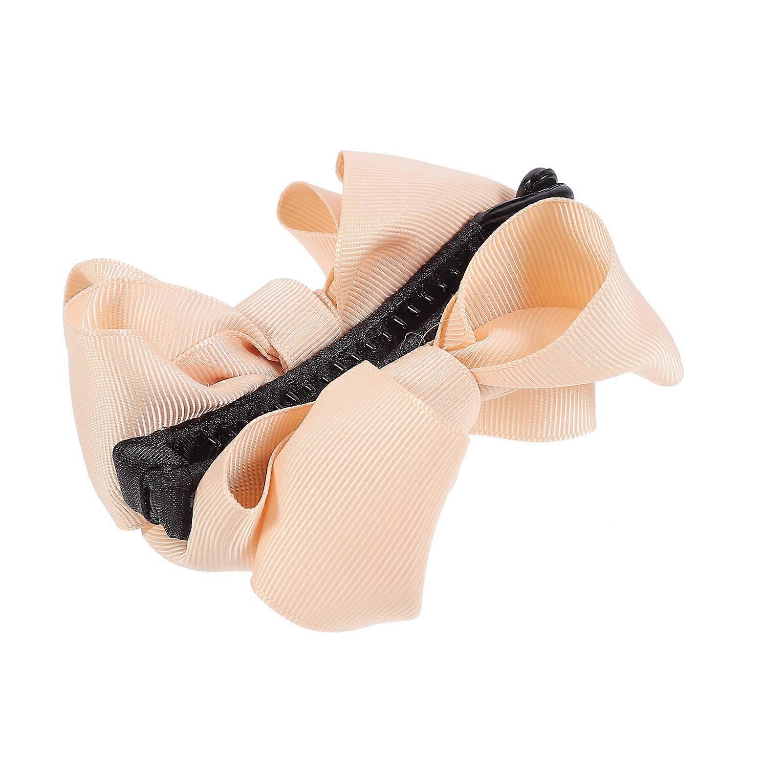 عالية ذيل حصان كليب أنيقة Bowknot الموز الشعر كليب للسيدة البقاء في مكان القماش 1 قطعة