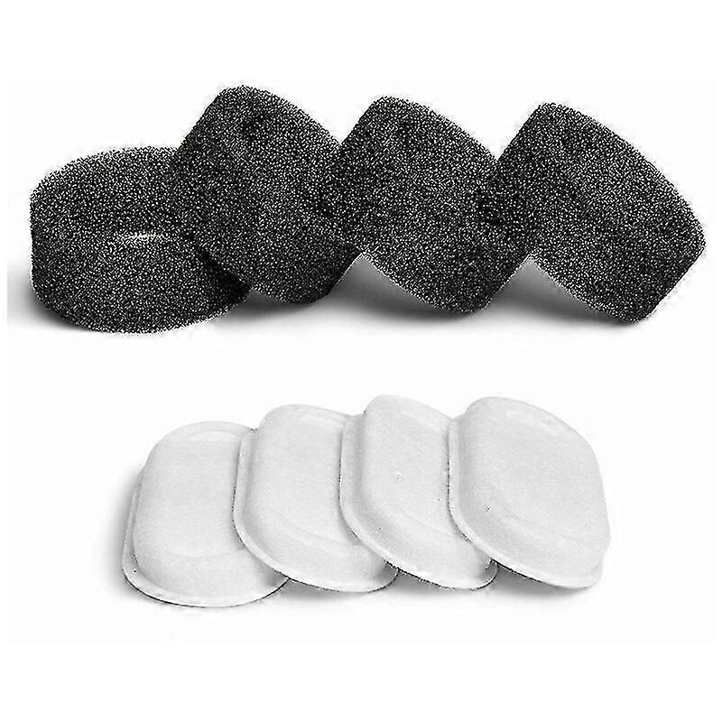 Cat Water Fountain Filter, 8PCS Filters + 8PCS Sponges, Cat Fountain Filter with Resin and Activated Carbon