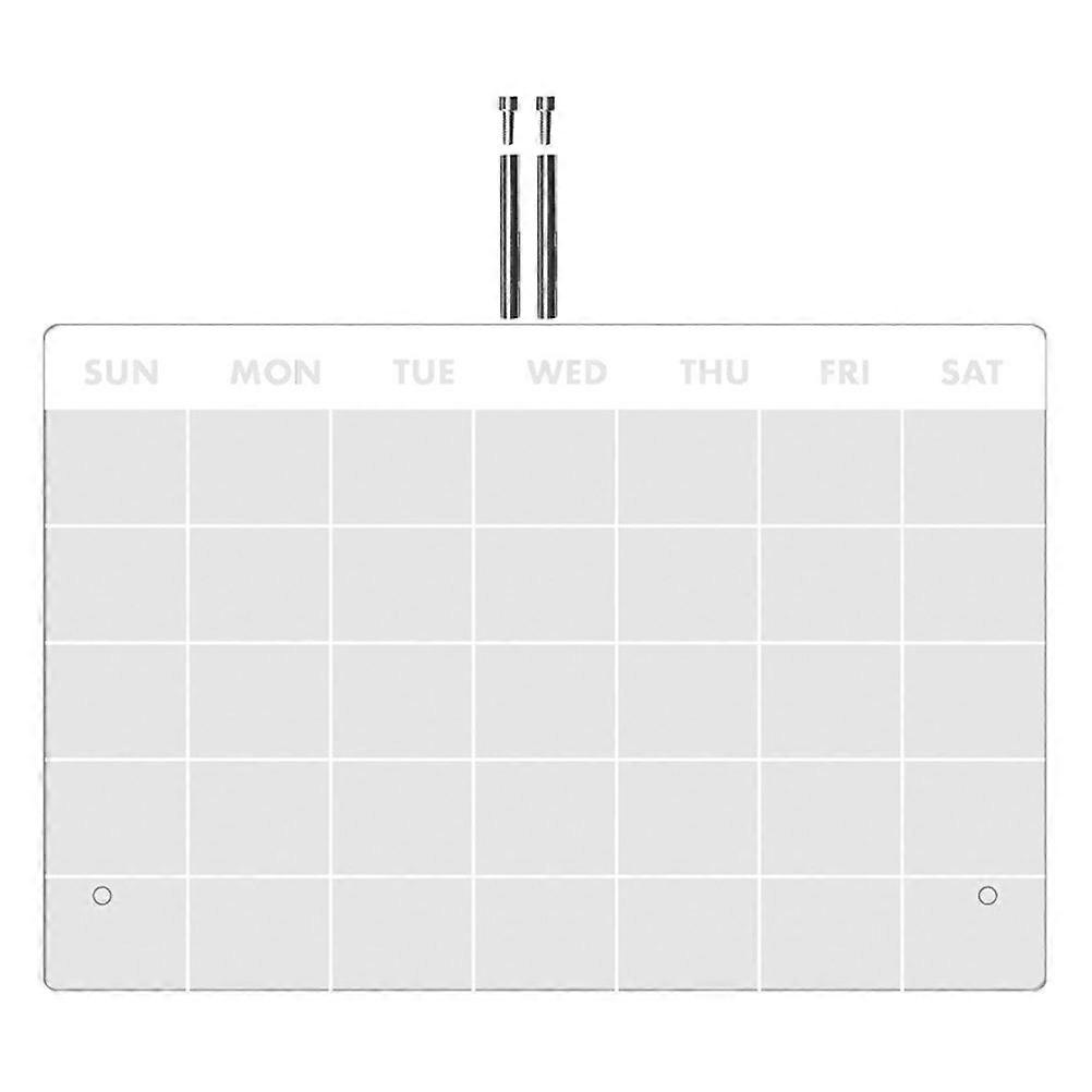 Multi-Function Memo Board Clear Acrylic Board Tabletop Accessory 30.00X20.00X0.10CM Daily Planning 1 Set