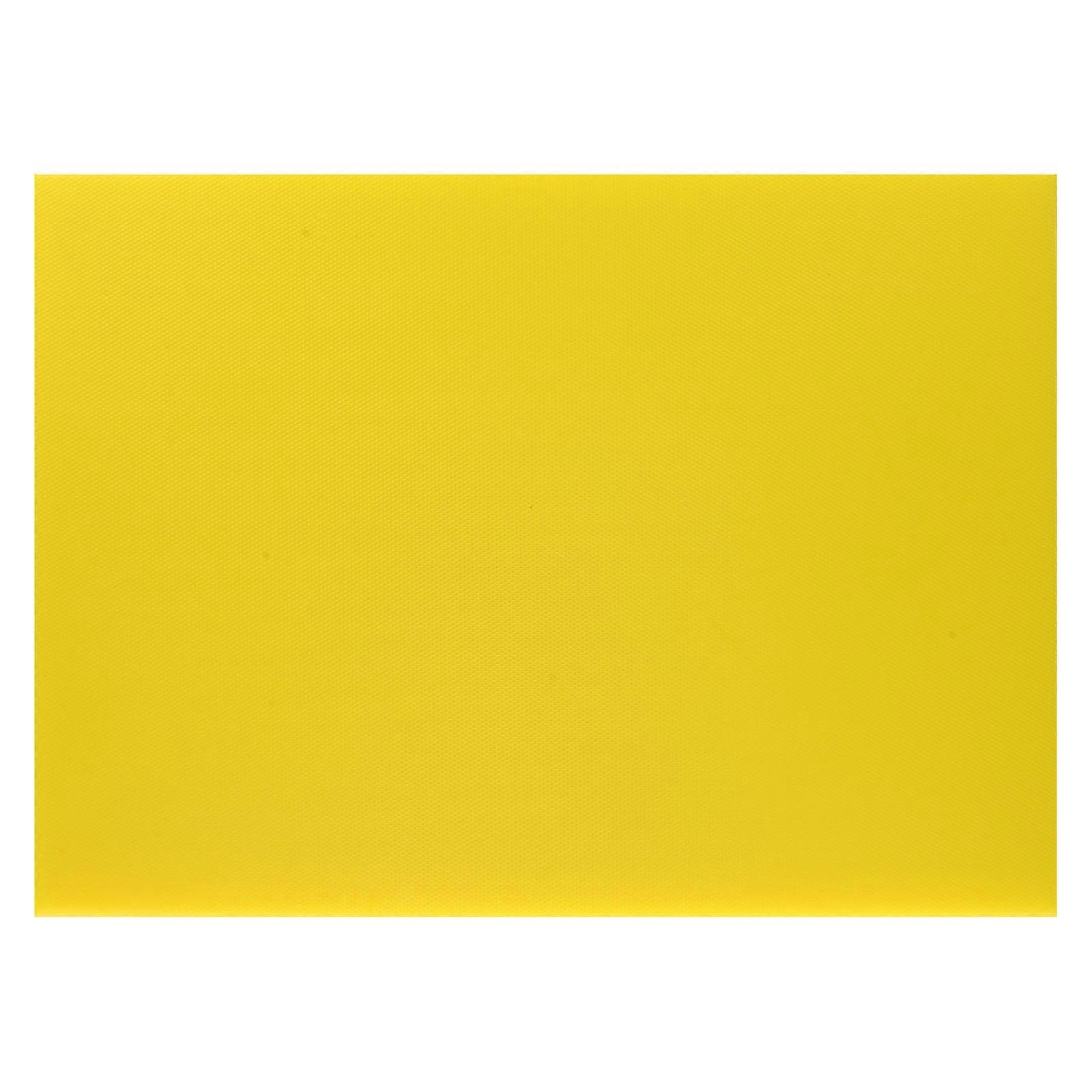 Easy To Clean Yellow PE Cutting Board Non-Slip For Home Kitchen Vegetable Use 38X28cm 1Pack