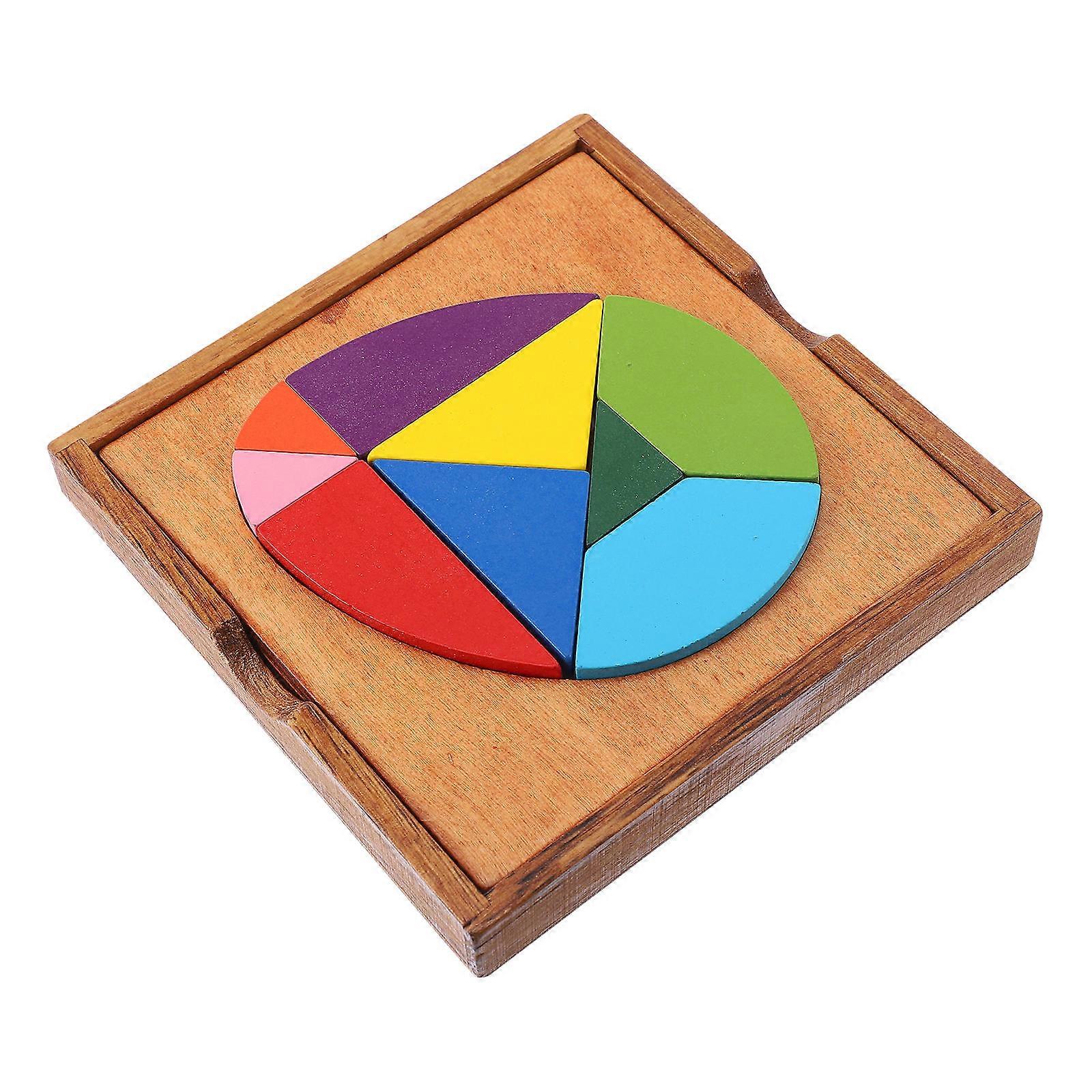 Wooden Egg Tangram Puzzle for Cognitive Development, Shape Recognition, Early Education, and Enhanced Concentration, Hand Eye Coordination, and