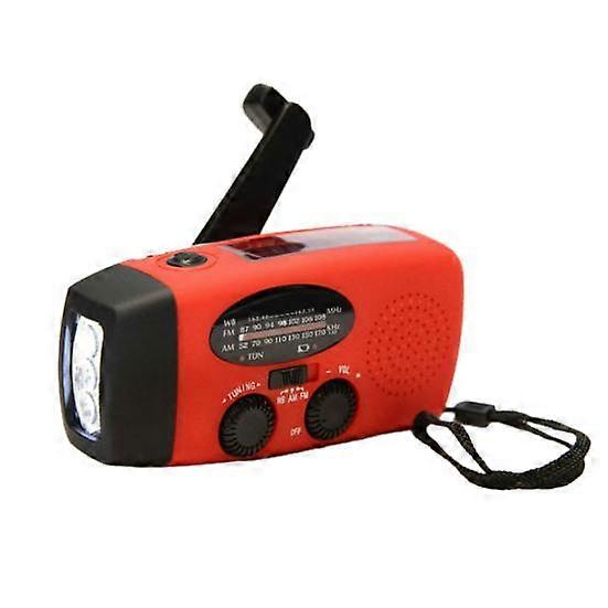 Solar Emergency Radio with LED Flashlight SOS Alarm Weather Forecast Emergency Crank AM/FM Radio USB Mobile Phone Charger