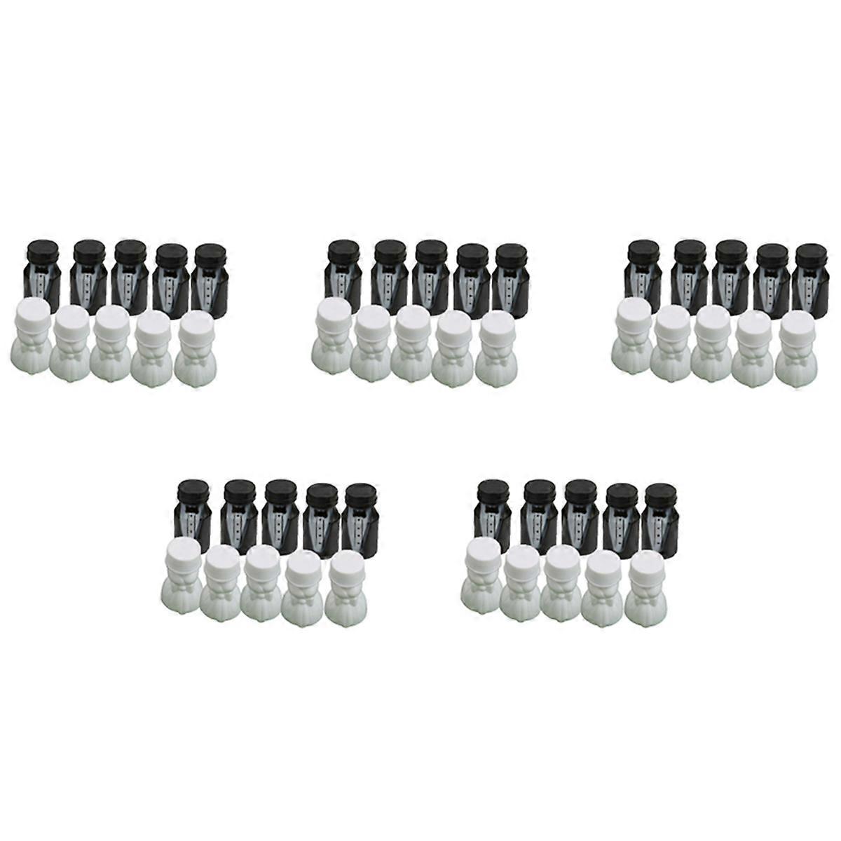 Wedding Party Bride and Groom Bubble Bottle 5 Sets (120Pcs)