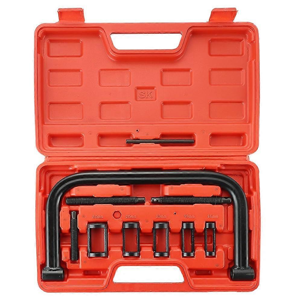 Valve Spring Removal Tool Kit, C-Clamp Service Set for Off-Road Vehicles, Cars, Motorcycles, Small Engines, Red