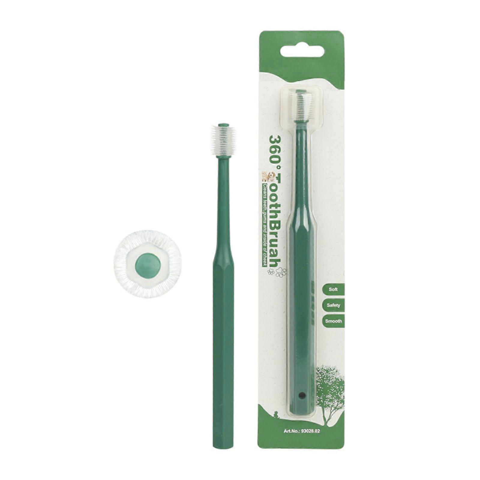 360 Degree Pet Toothbrush with Soft Bristles for Dog and Cat Dental Care and Grooming