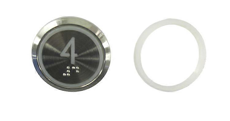 Kone Button 4 Braille Red Led Kds Std Km863050g069h004