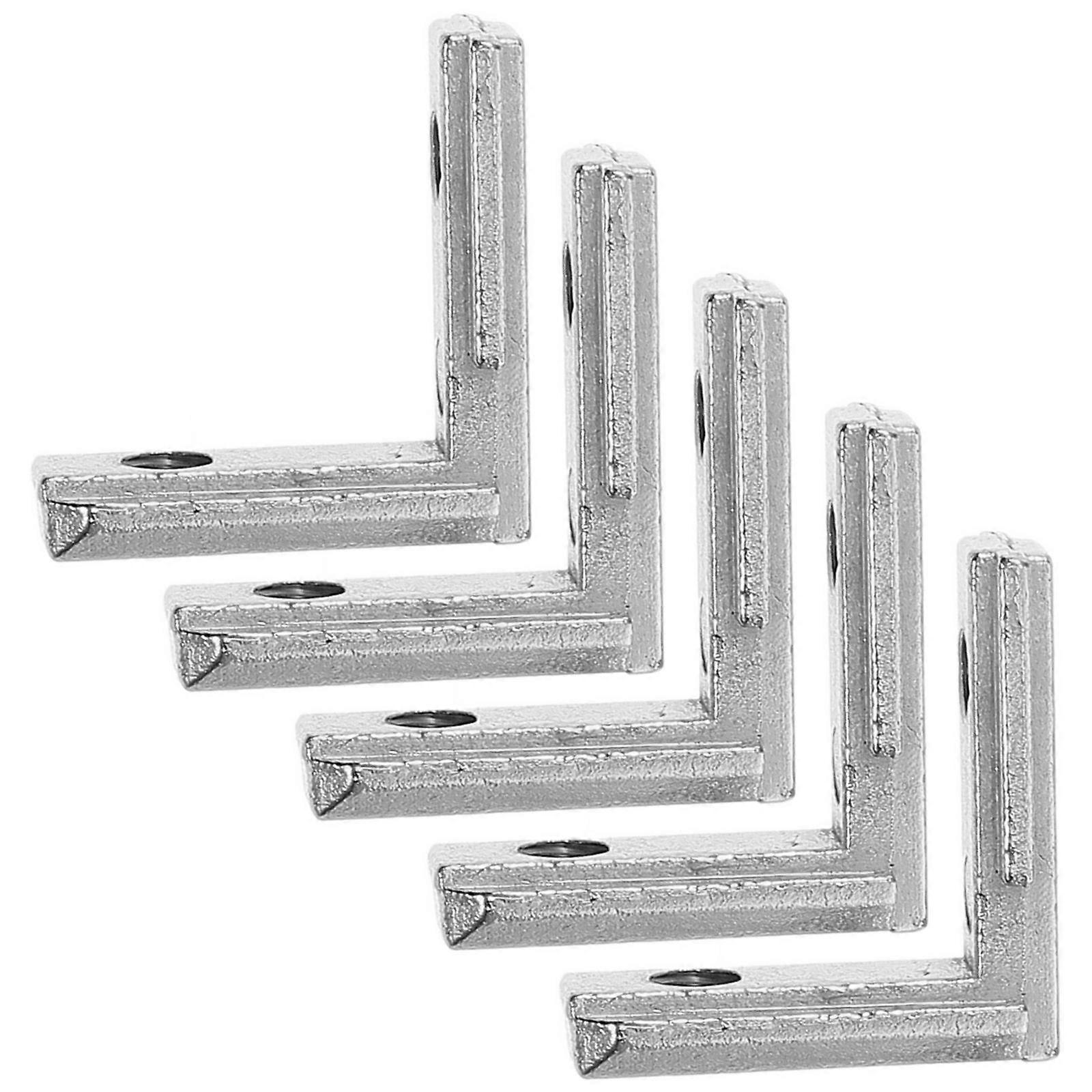 20 Sets Inside Corner Connectors Zinc Alloy Joint Brackets with Screws 2020 Series European Standards Corner Connector