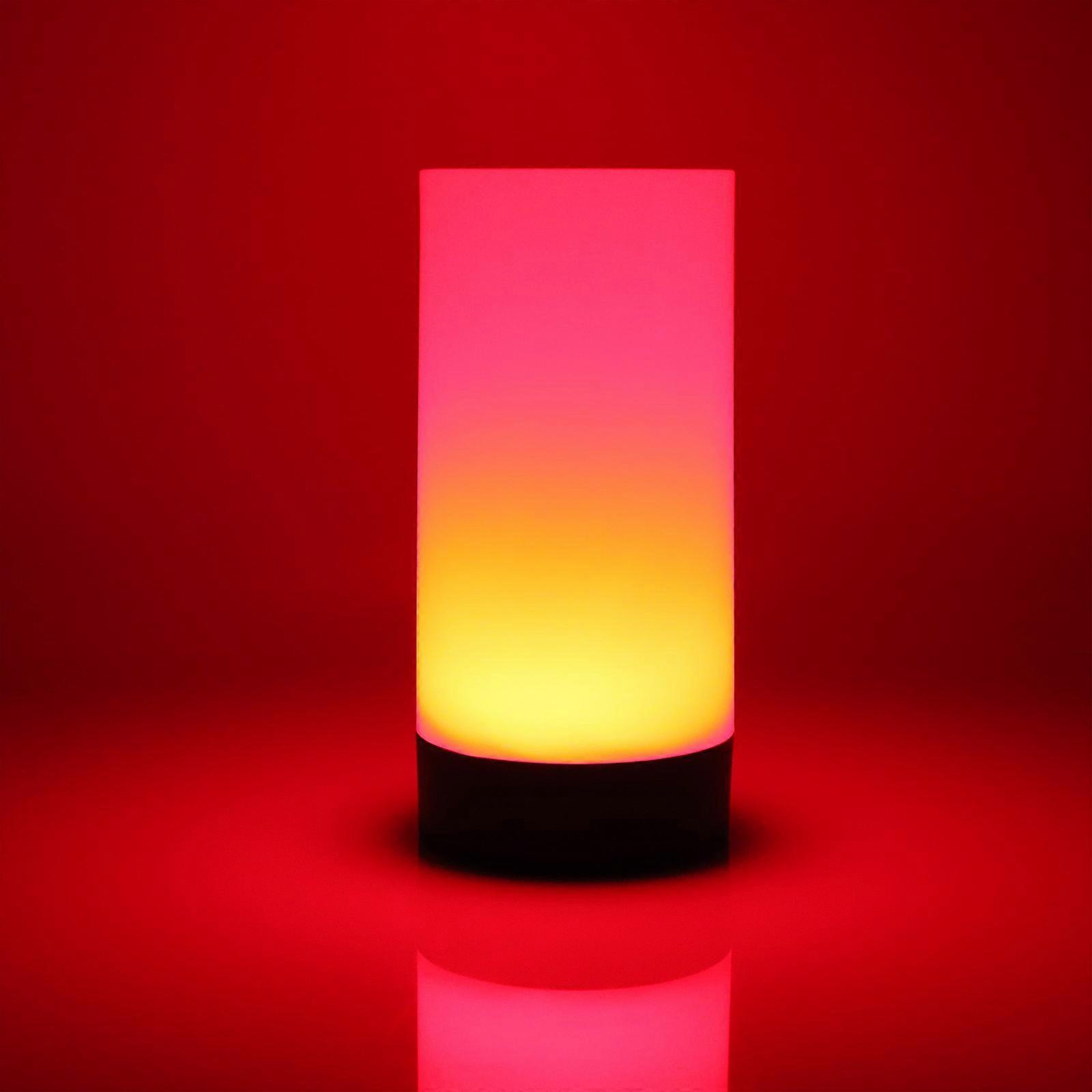 Portable Rechargeable Table Lamp 1Pcs In Red Color For Kids And Babies Featuring Cylindrical Shape Design