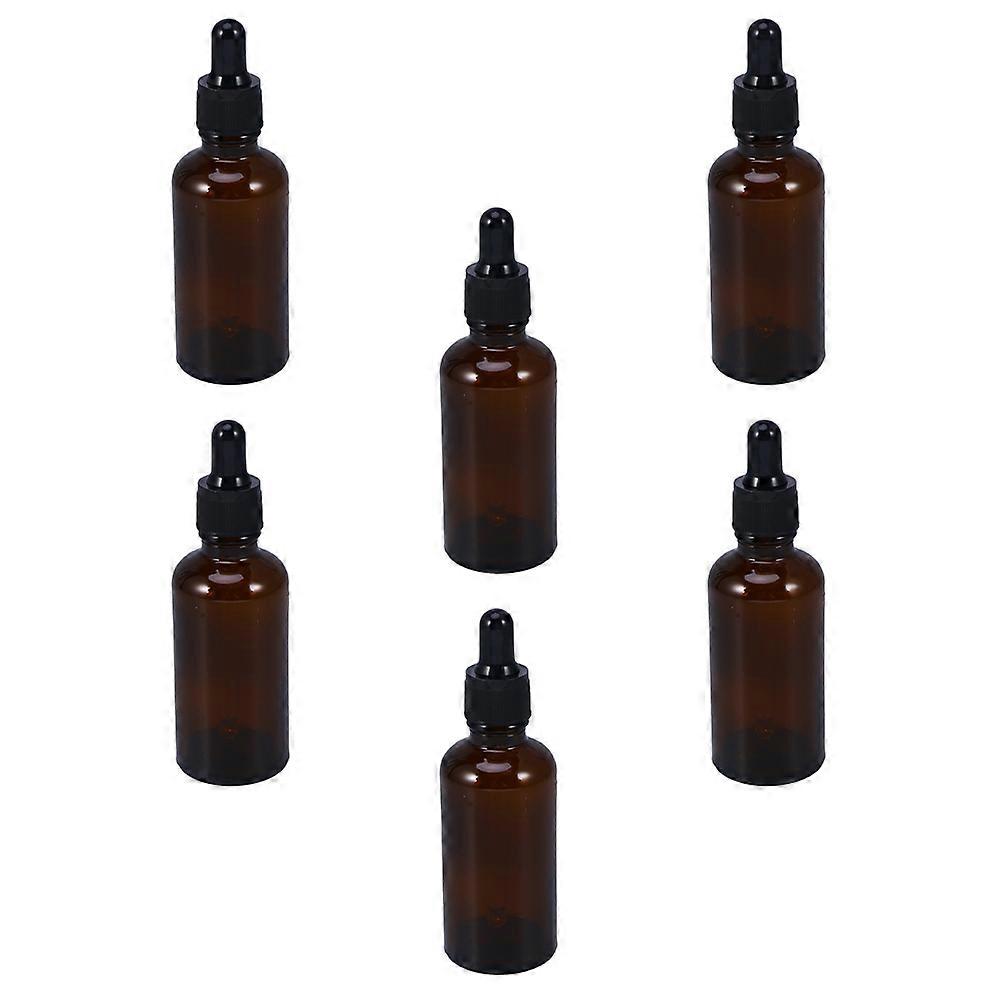 Small Glass Dropper Bottles Designed For Chemical Substances Application 11.40X3.70X3.70CM With Liquid Level Observation 6Pcs