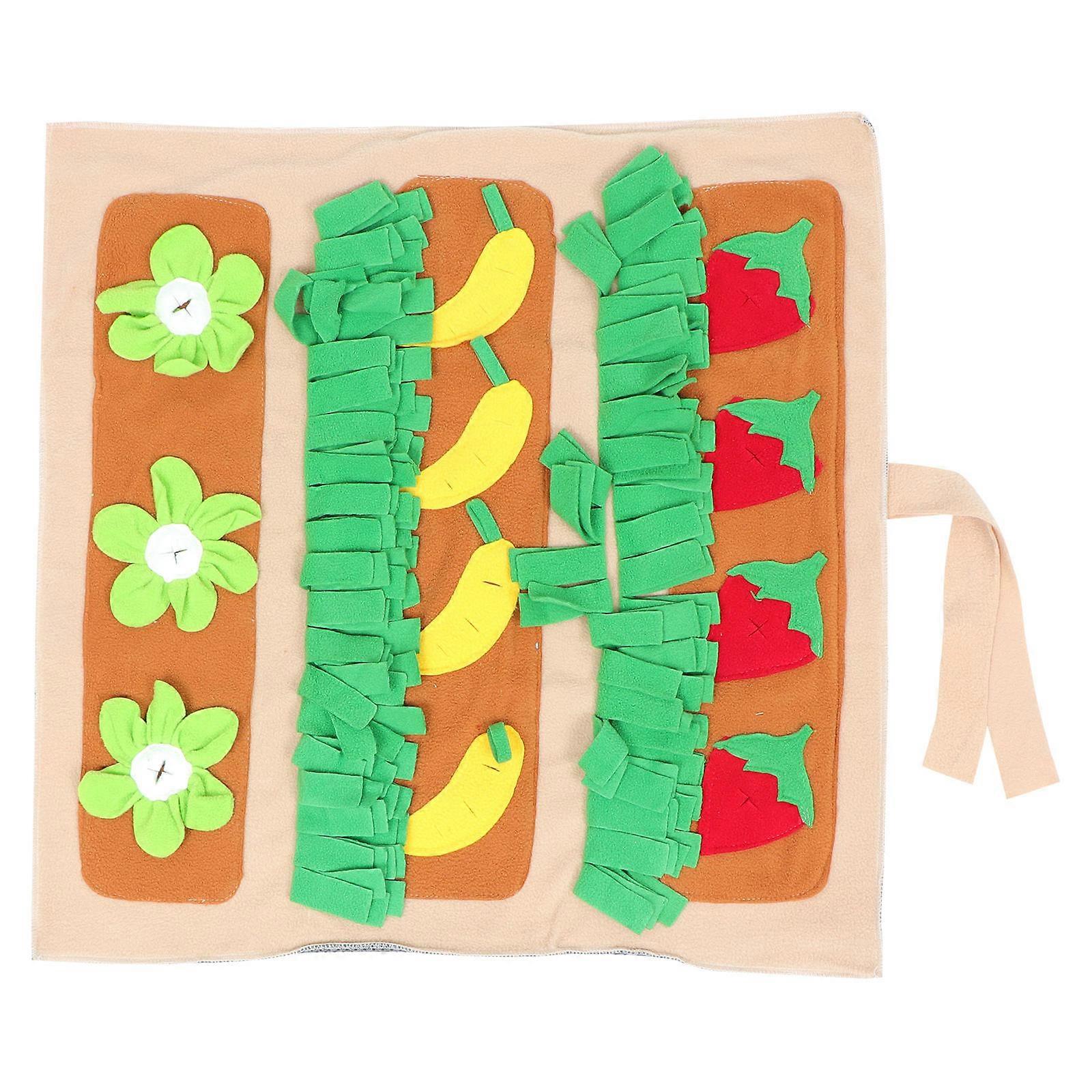 Rabbit Foraging Mat For Pets Playtime 60.2X58X2CM Soft Multi Fabric 1Set