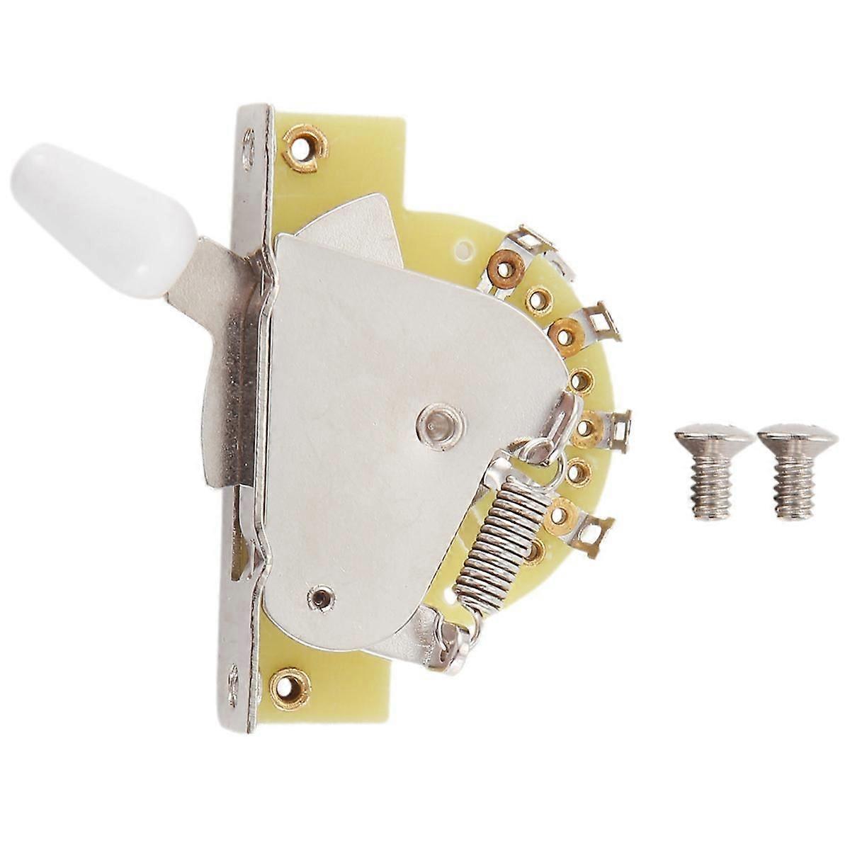 5 Way Lever Switch Selector Five-Speed Tone Switch Guitar Accessories for SQ Electric Guitar Parts Replacement White