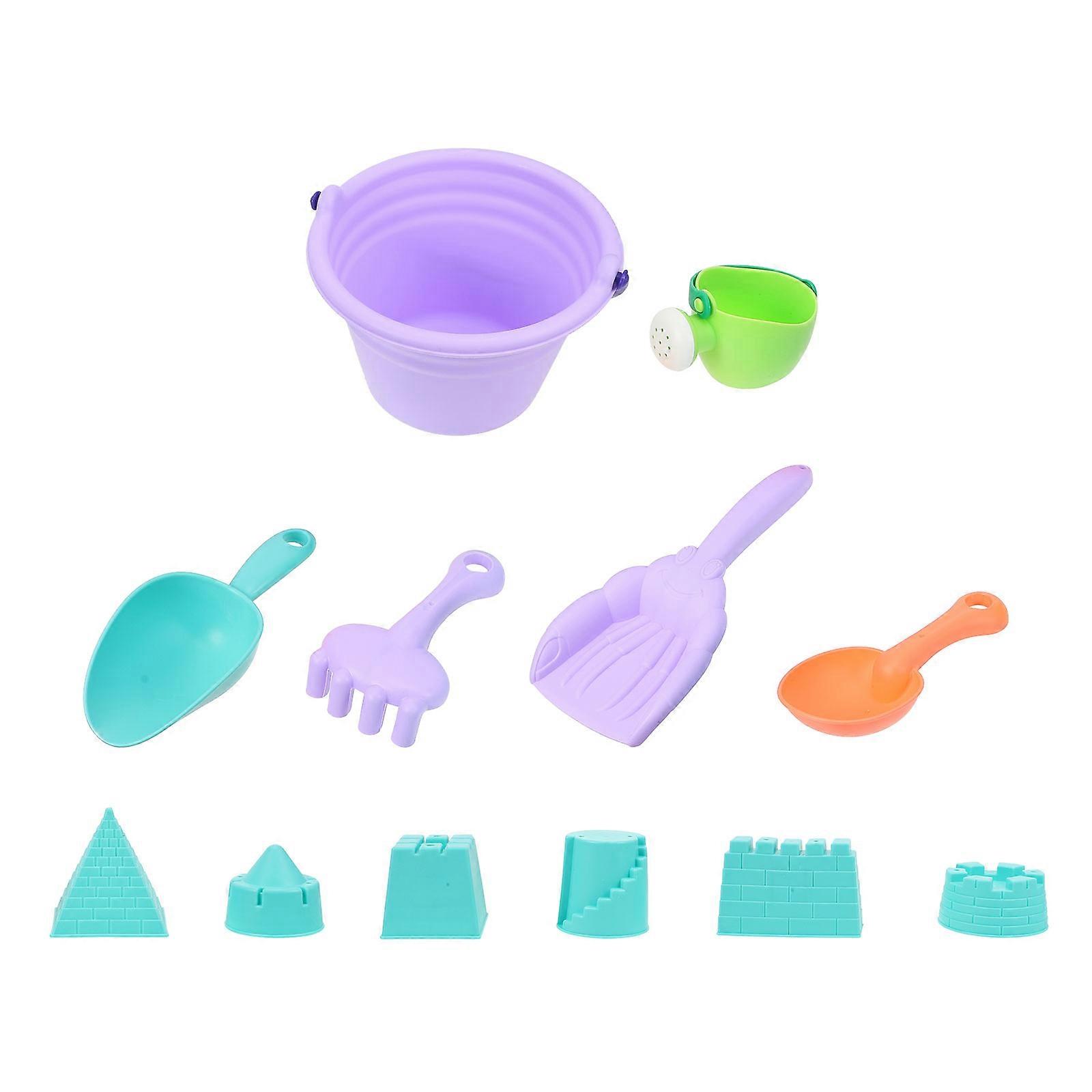 Beach Sand Toy Sets 12 Pcs Creative Water Toy Set For Children Summertime Activities Assorted Color Lightweight