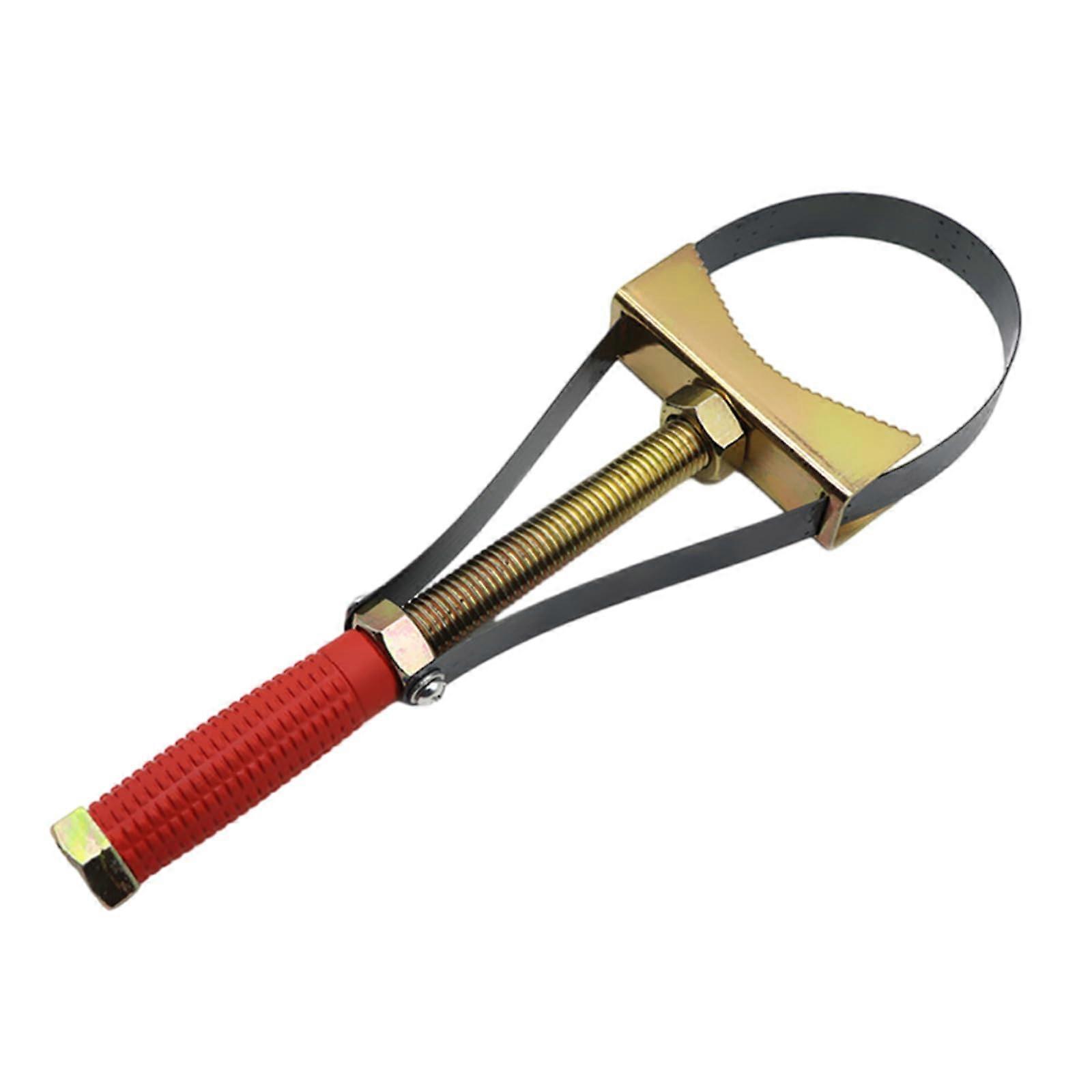 Strap Wrench, Adjustable, Multifunctional Removal Tool for Auto and Home, Rubber Strap, Surface Safe, Fits Most Pipes