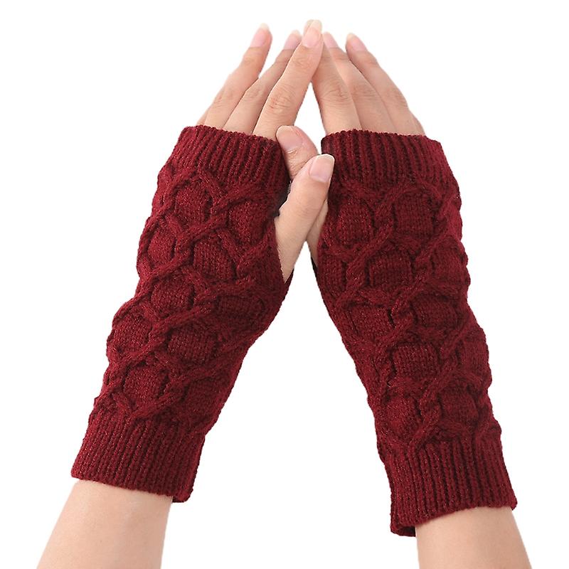 Unisex Short Gloves Fingerless Thumb Hole Gloves