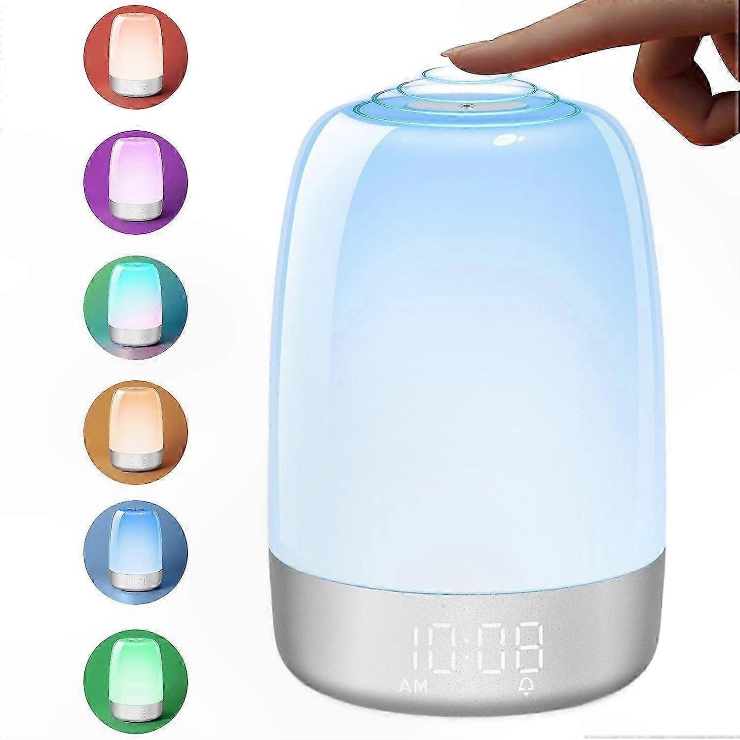 Smart Alarm Clock with Night Light and 7 Alert Modes Ambient Lighting Functionality