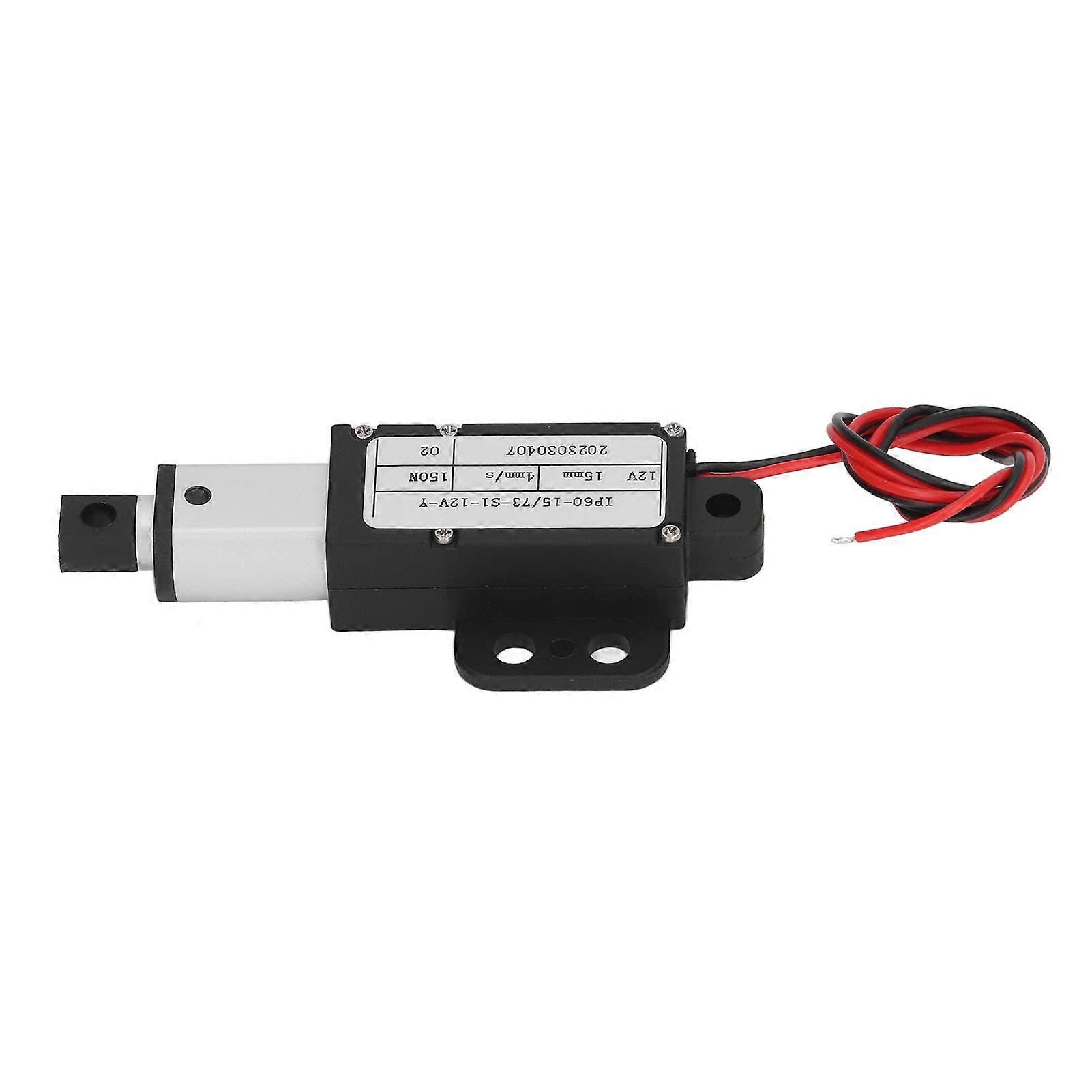 Compact 150N Aluminum Linear Actuator with 15mm Stroke for Industry and Equipment (With Bracket) With Bracket With Bracket