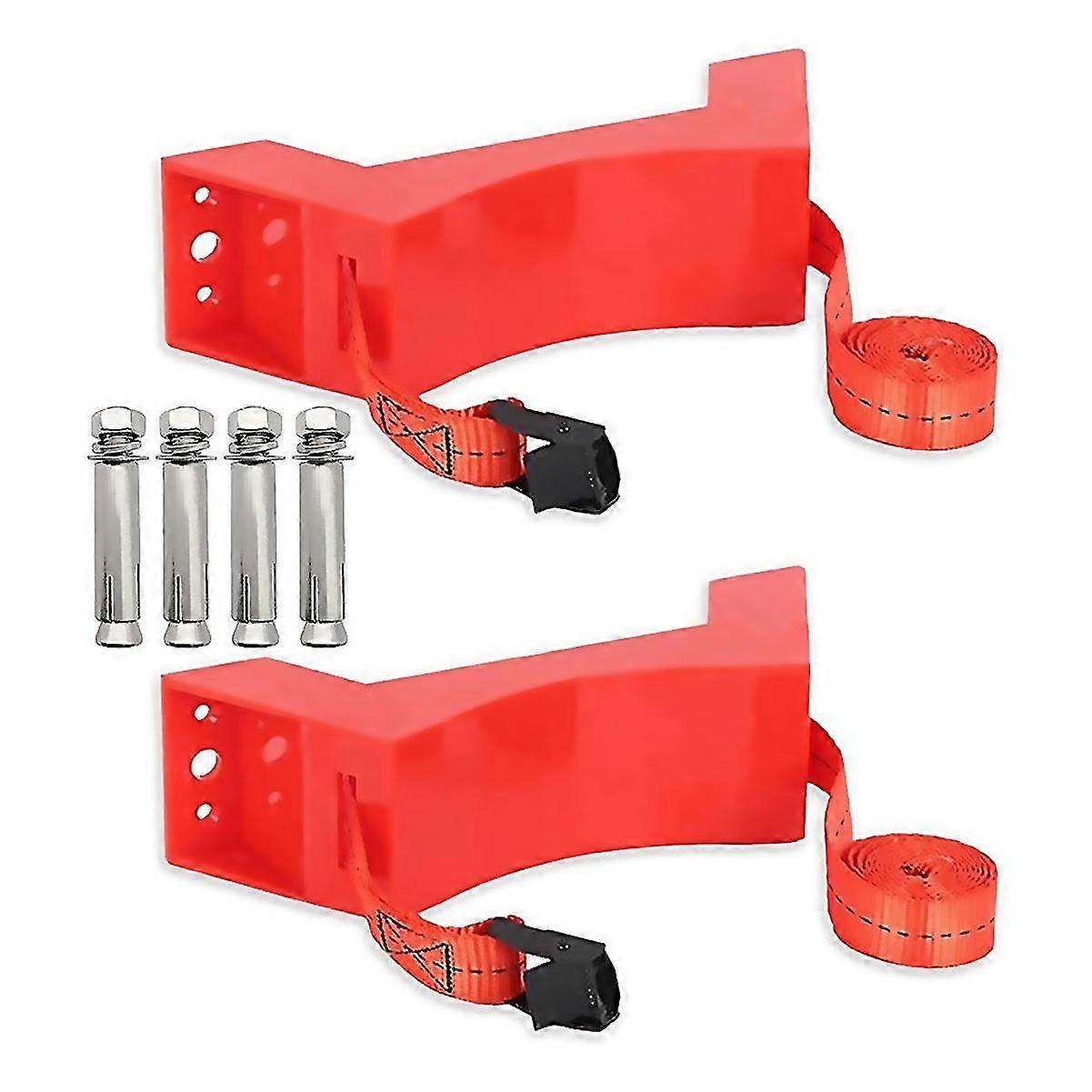 For 2pcs Propane Tank Holder Cylinder Wall Mounted Bracketa