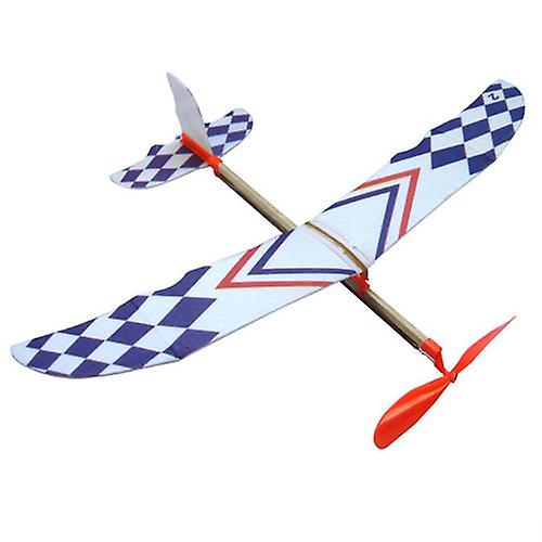 Diy Kid Toy Rubber Band Powered Aircraft Model