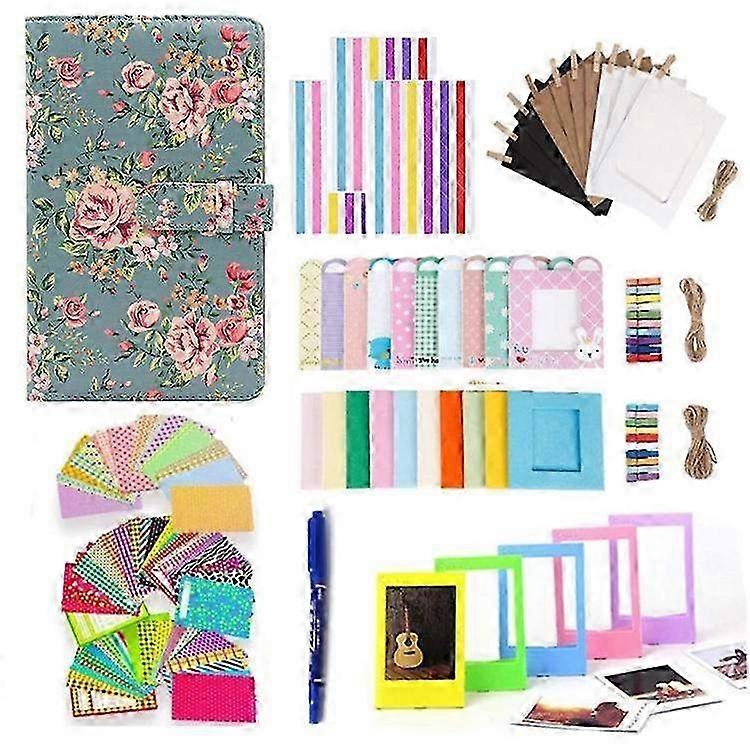 10-in-1 Colorful Accessories Bundle Kit for FujiFilm Instax Mini 12 / 11 / 9 / 8+ / 8 with Photo Album & Hanging Frames