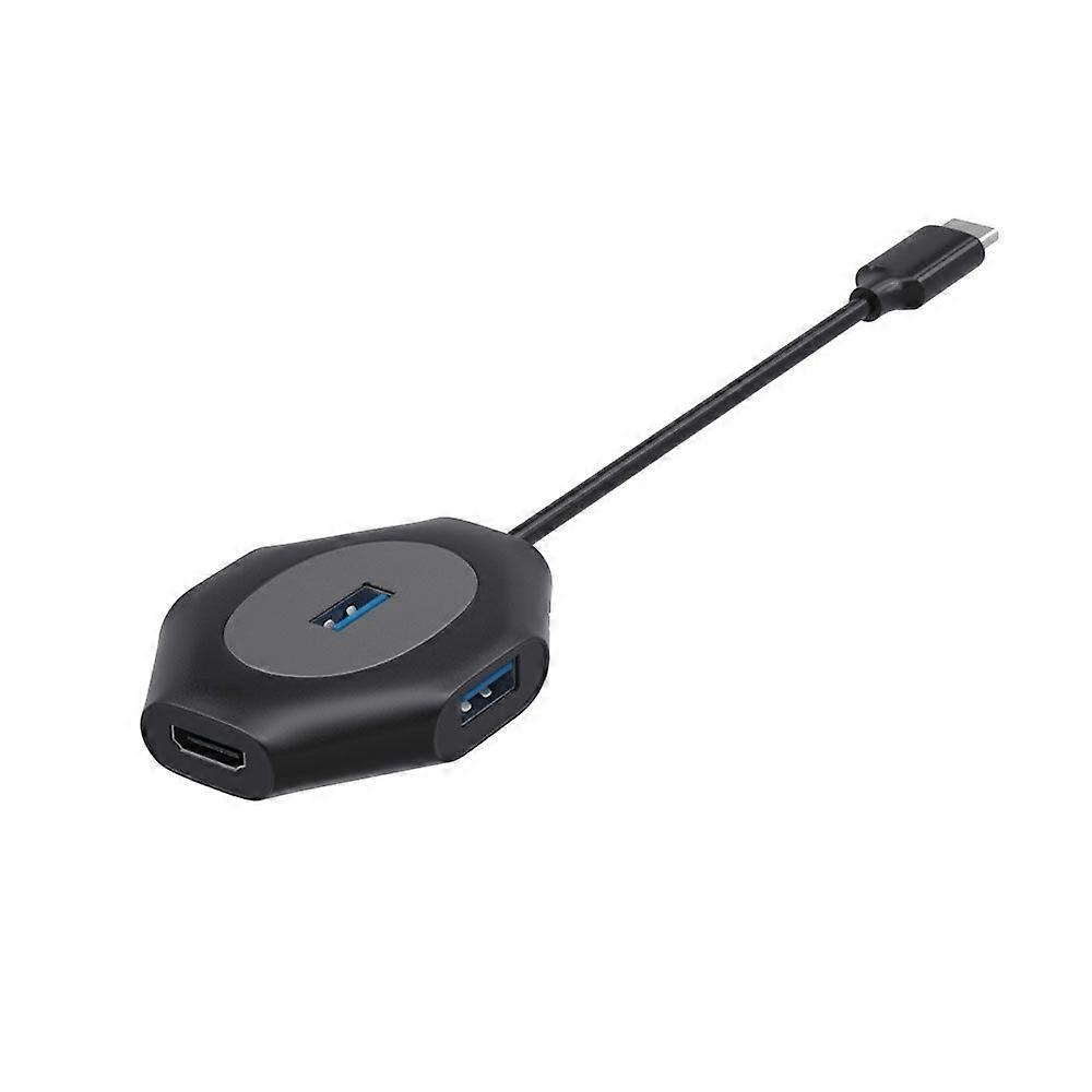 2 PCS T1301C HUB, Number of interfaces: USBC to USB5V+1xUSB3.0+3xUSB2.0 USBC to USB5V+1xUSB3.0+3xUSB2.0