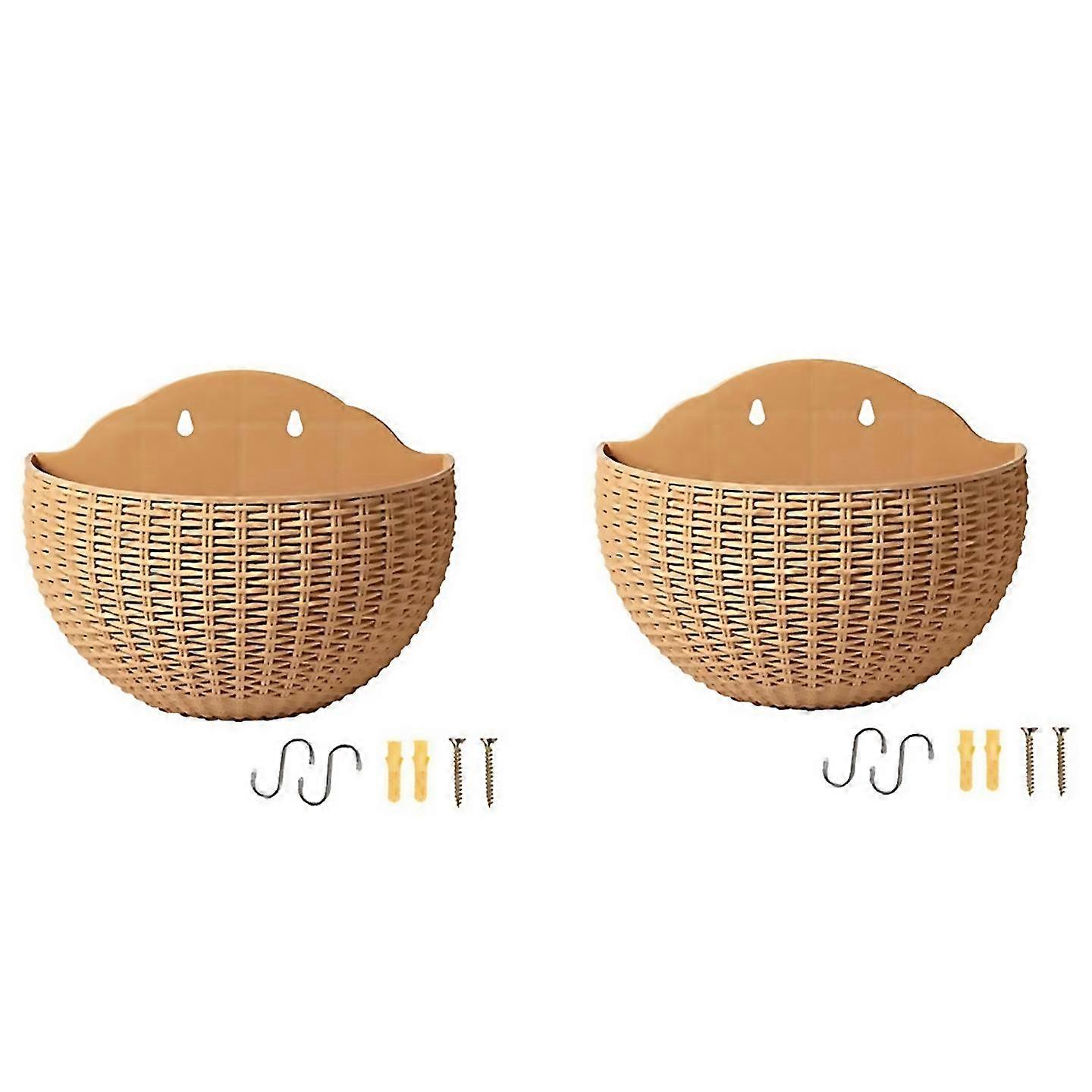 For khaki wallmounted semicircular flowerpot lazy flowerpot