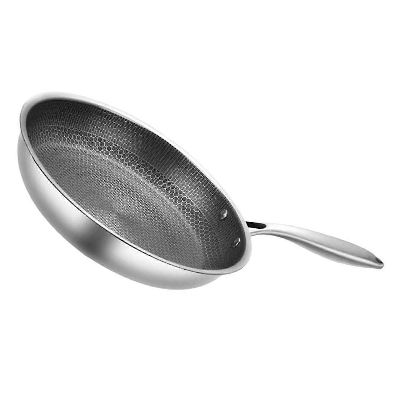 Omelette Pan Non Stick Skillet Small Frying Pan Stainless Steel Honeycomb Surface Easy to Flip