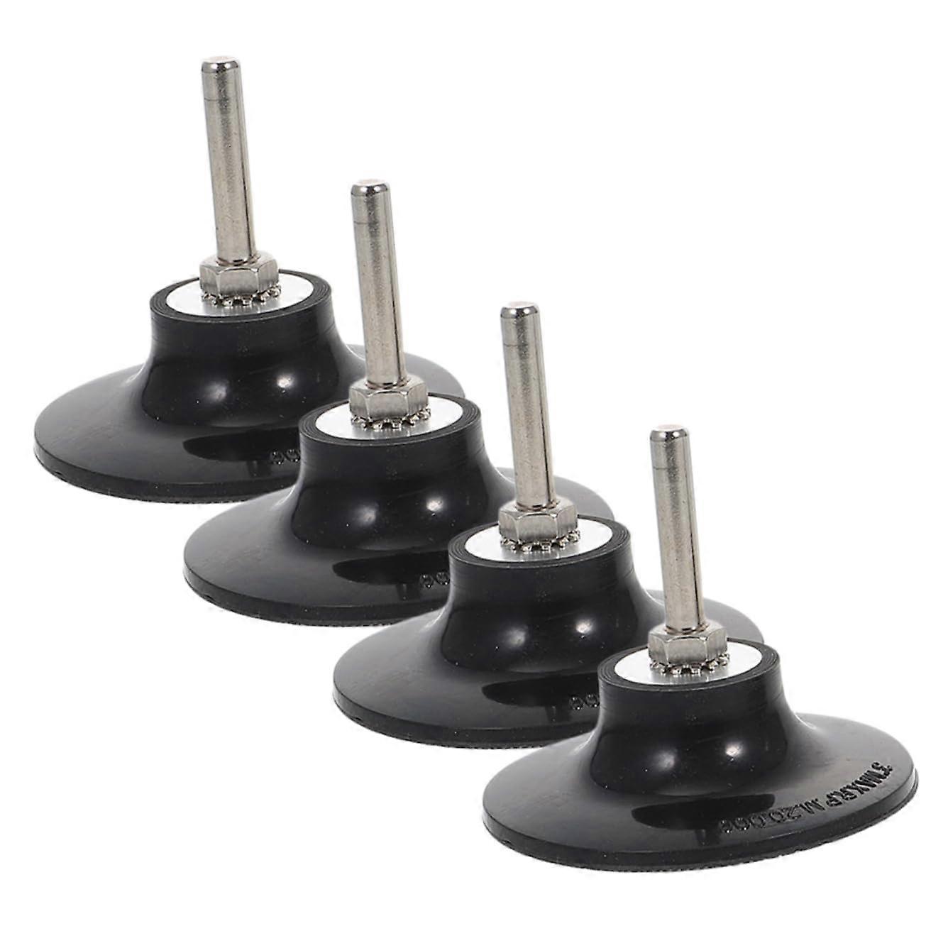 Roll Lock Sanding Disc Holder for Efficient Grinding Polishing Quick Replaceable Robust Construction for Various Applications, Pack of 4