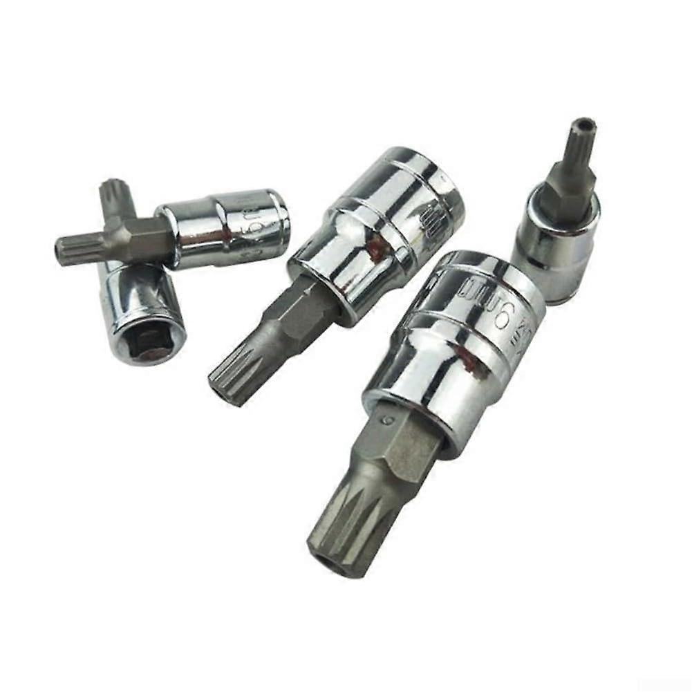10piece triple square bit socket set, 12point for automotive maintenance