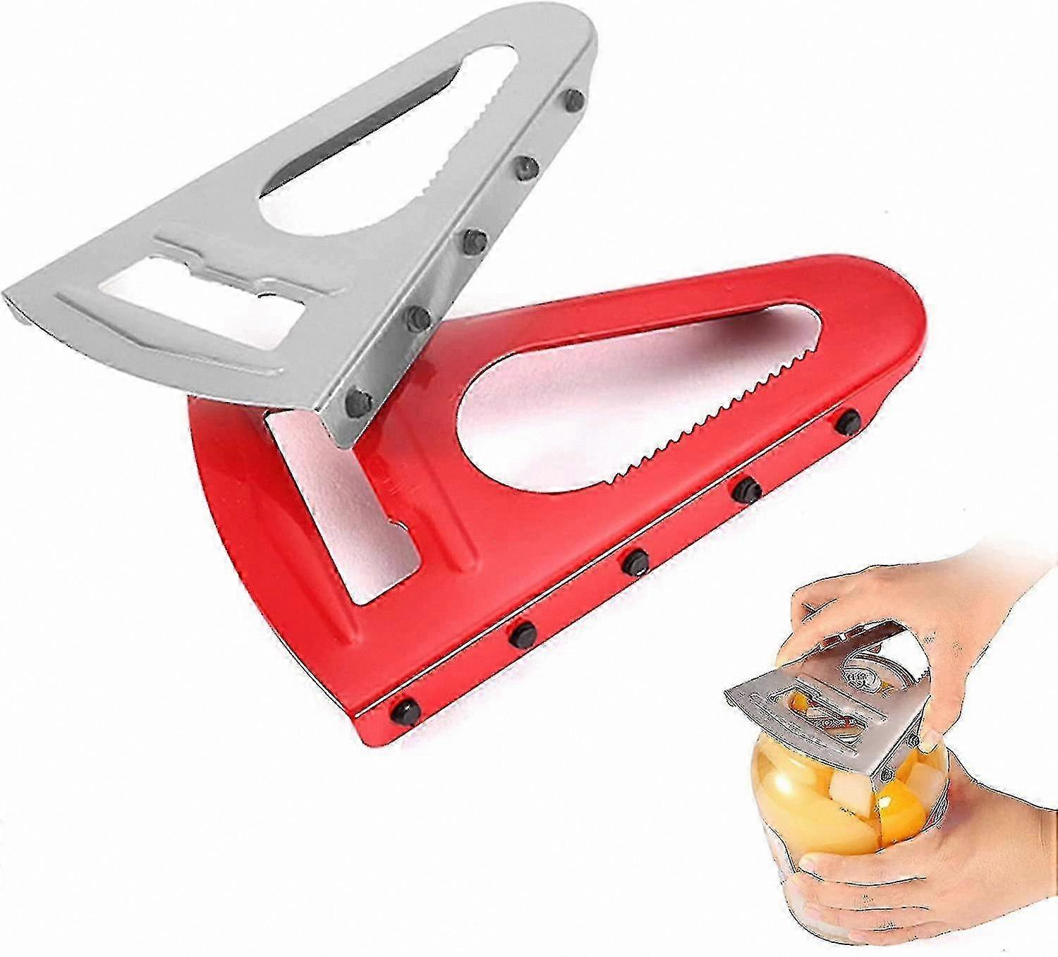 Multi-Purpose Jar Opener with Rubber Grip for Glass Containers and Lids