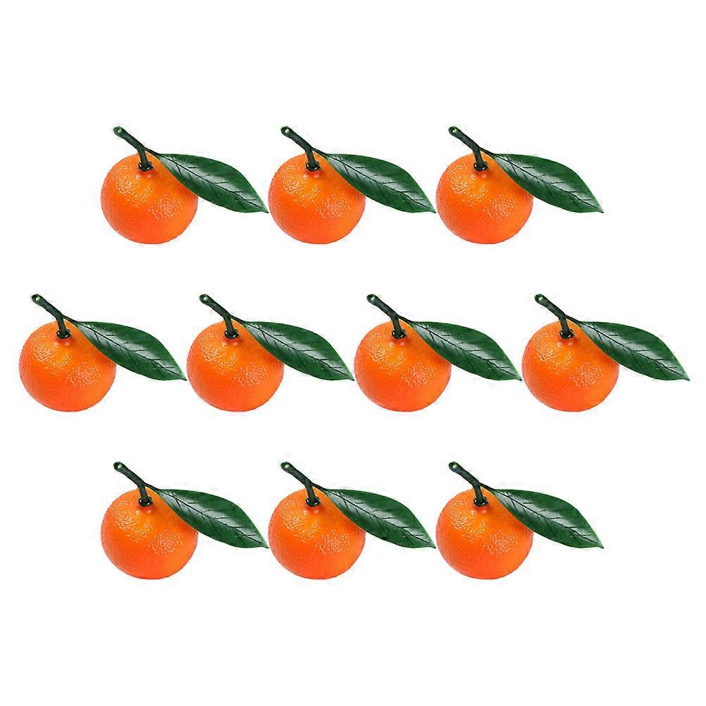 10pcs Realistic Artificial Oranges, Lifelike Fake Fruits for Photography Props, Home & Party Decor, Non Fading Simulation Fruit for Creative Displays