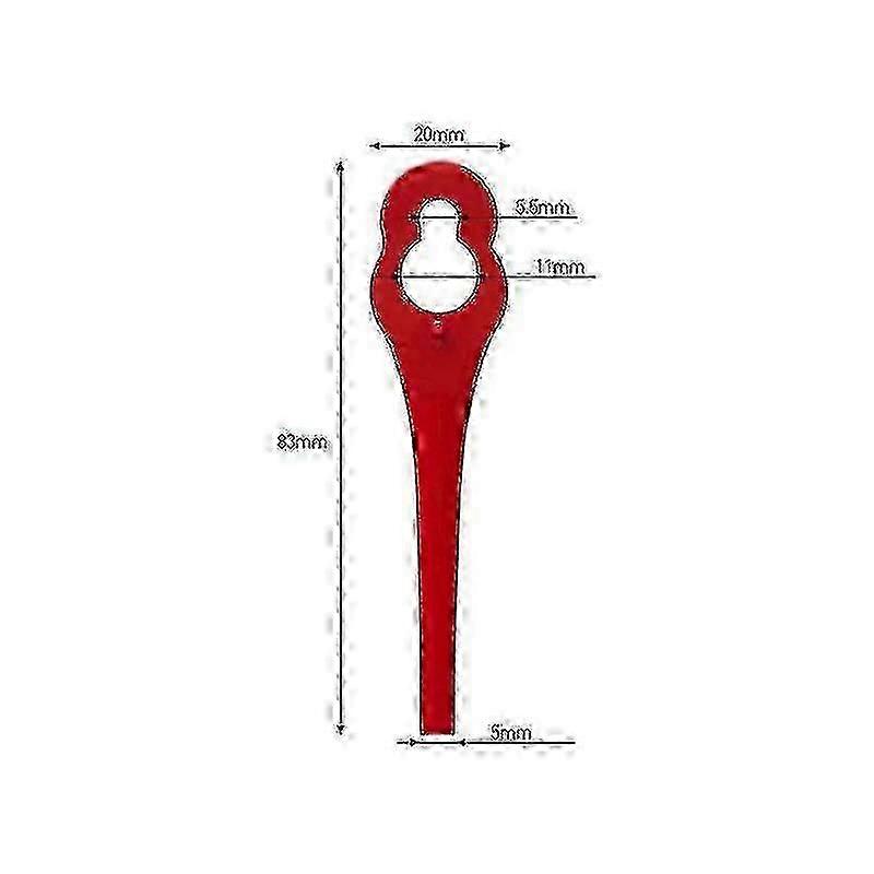 100-Pack of Replacement Plastic Trimmer Blades for Florabest/LIDL FRTA 20 A1 and FAT 18B3 Models.b